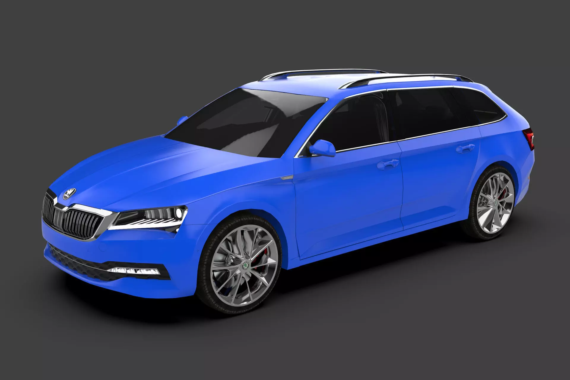 Skoda Superb 2019 Estate Sportline Exterior-Interior 3D model