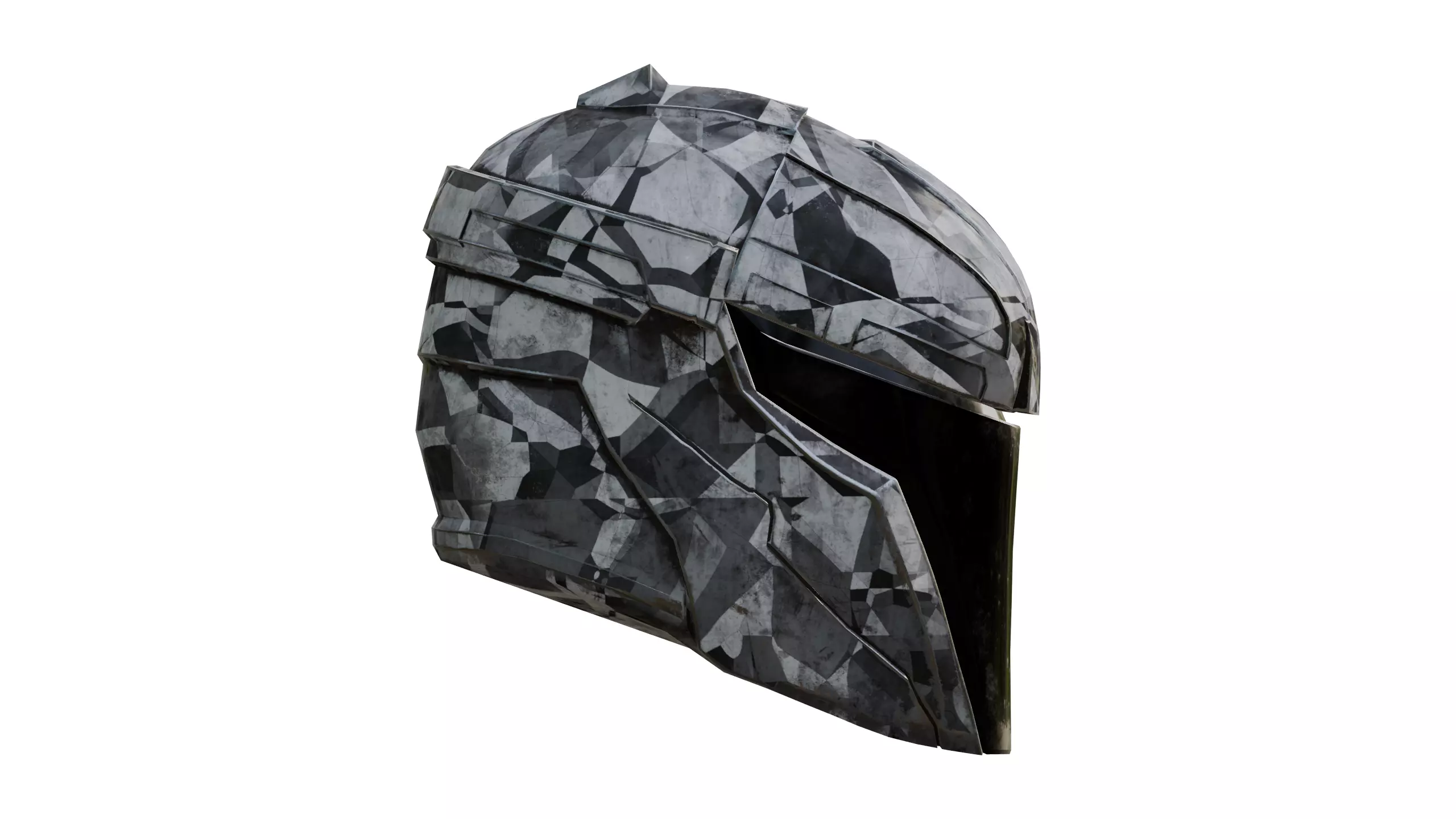 Sci-Fi Military Helmet Free low-poly 3D model