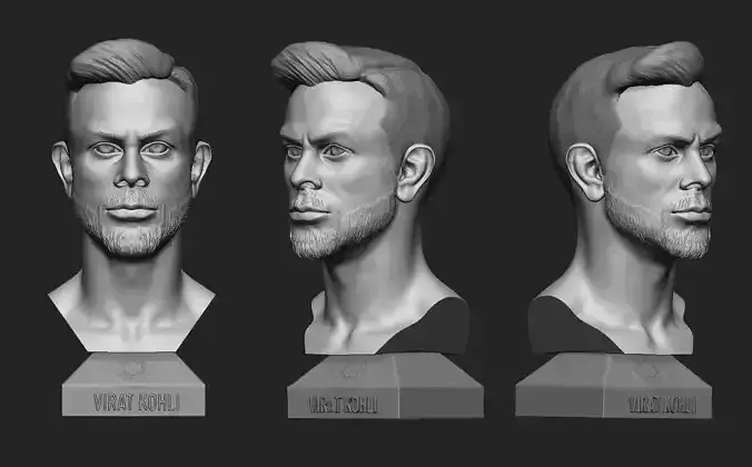 Virat Kholi 3D Print Model 3D print model
