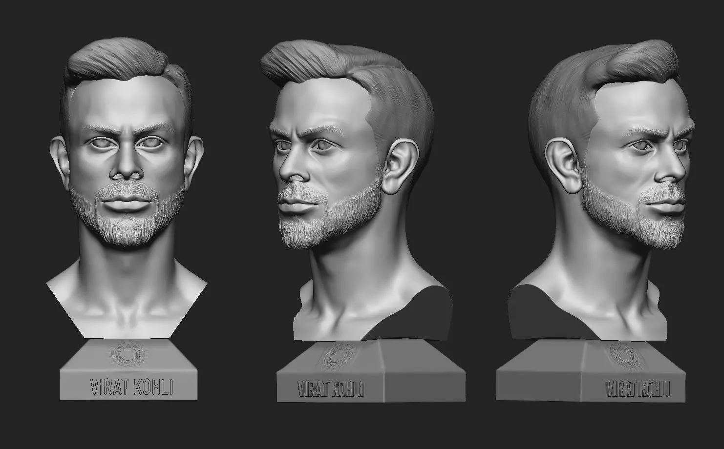 Virat Kholi 3D Print Model 3D print model_0