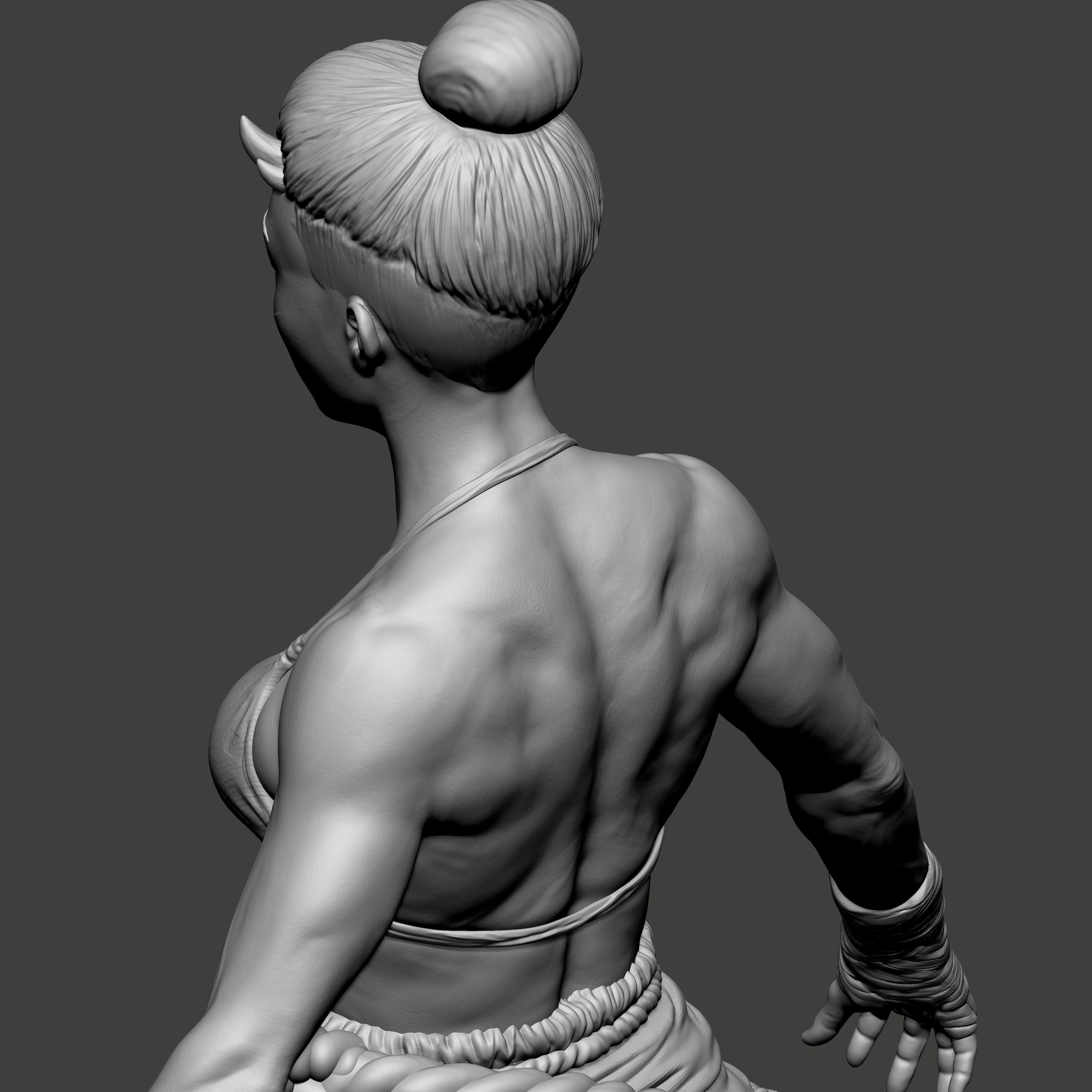 Sakura - Oni girl 3D print model_10