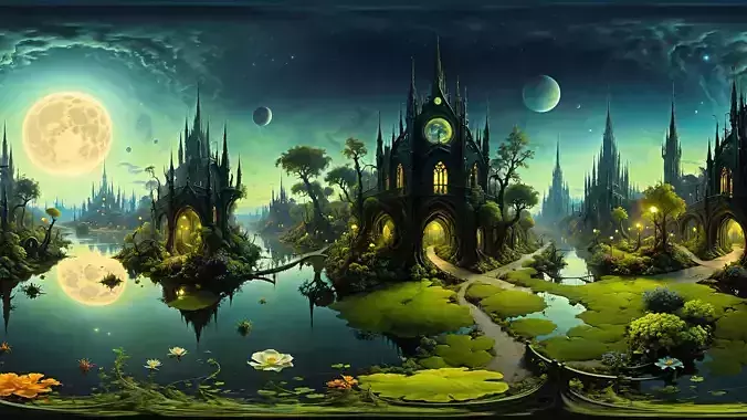 HDRI Alien Fantasy Locations