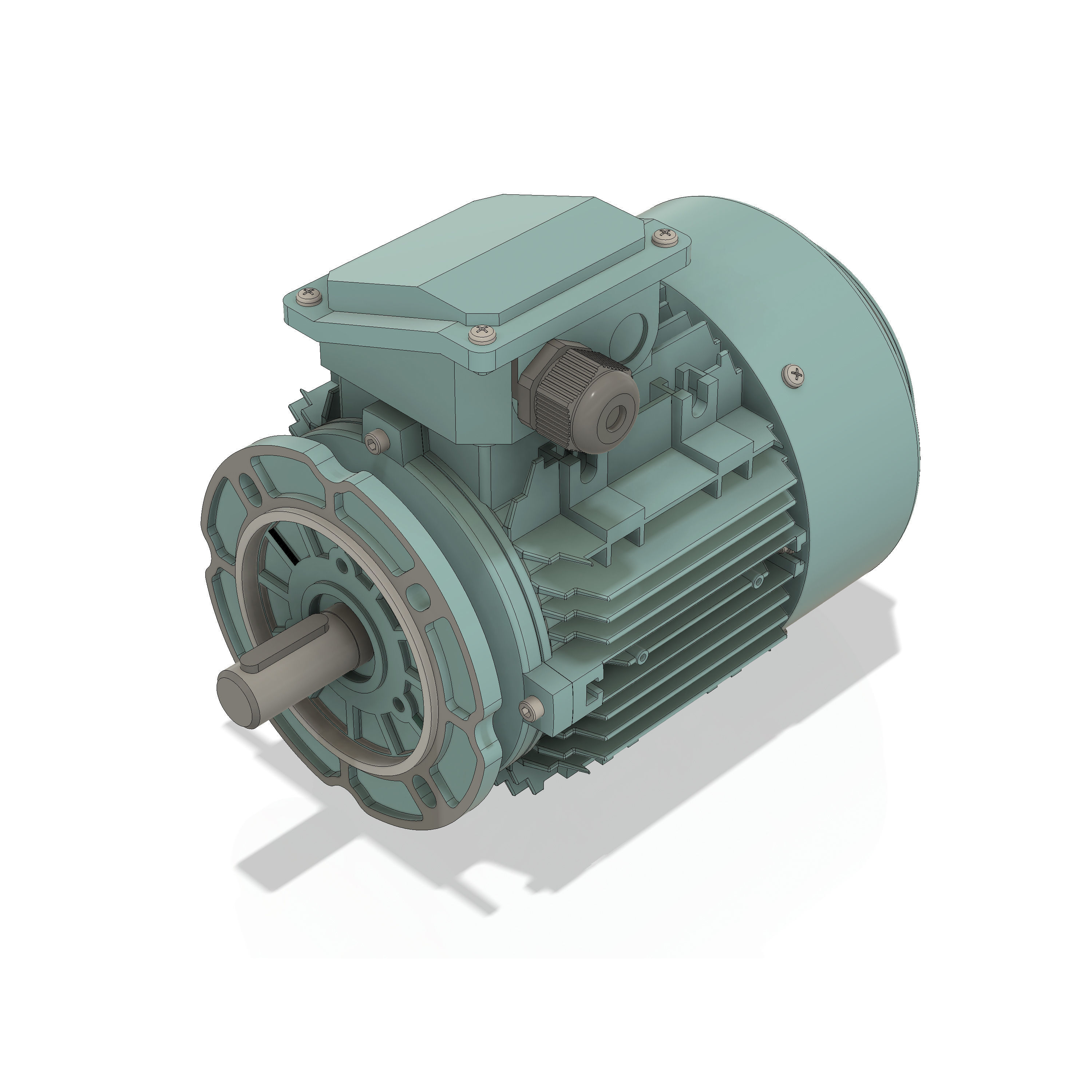 3 Phase AC induction motors - Frame size 90S 3D model_3