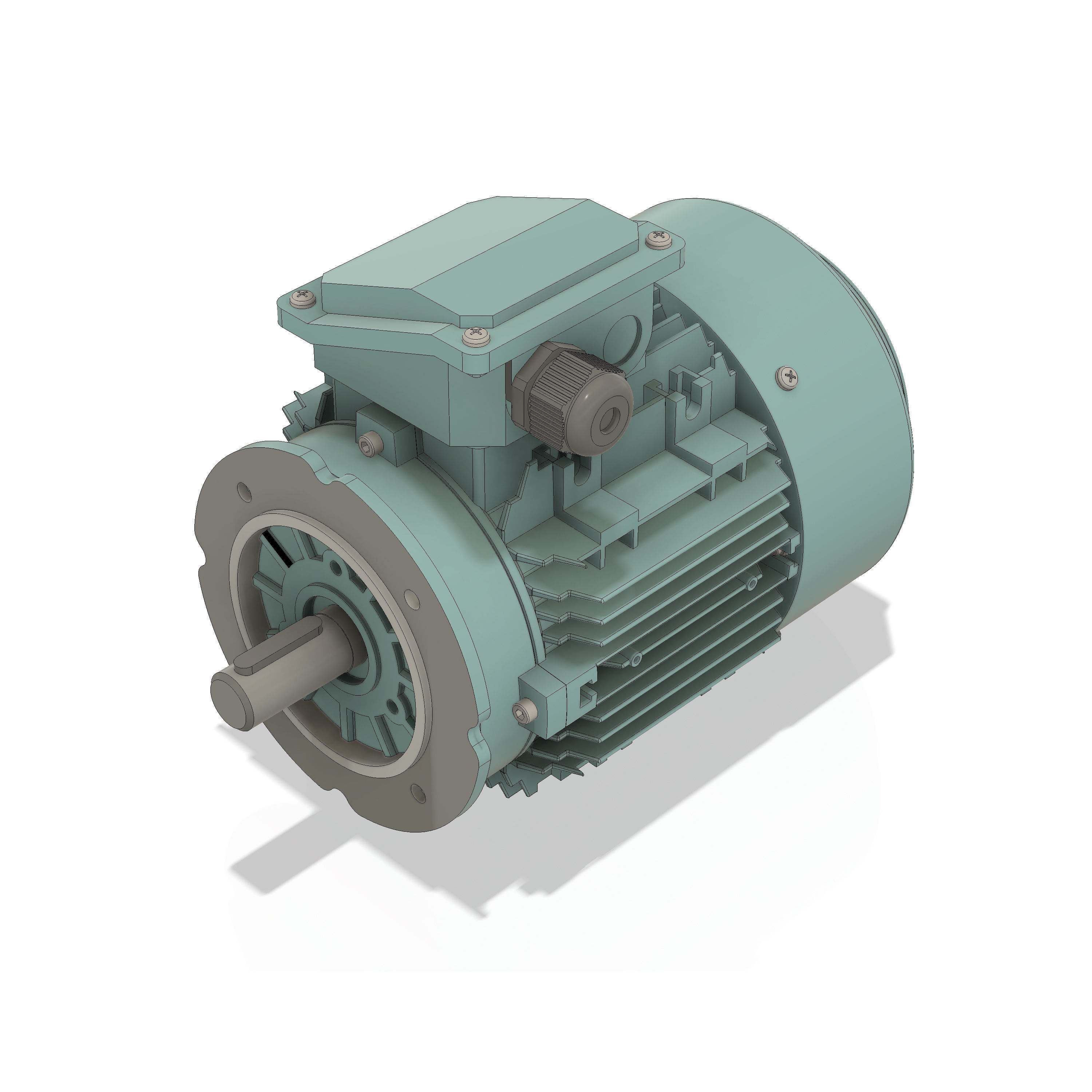 3 Phase AC induction motors - Frame size 90S 3D model_5