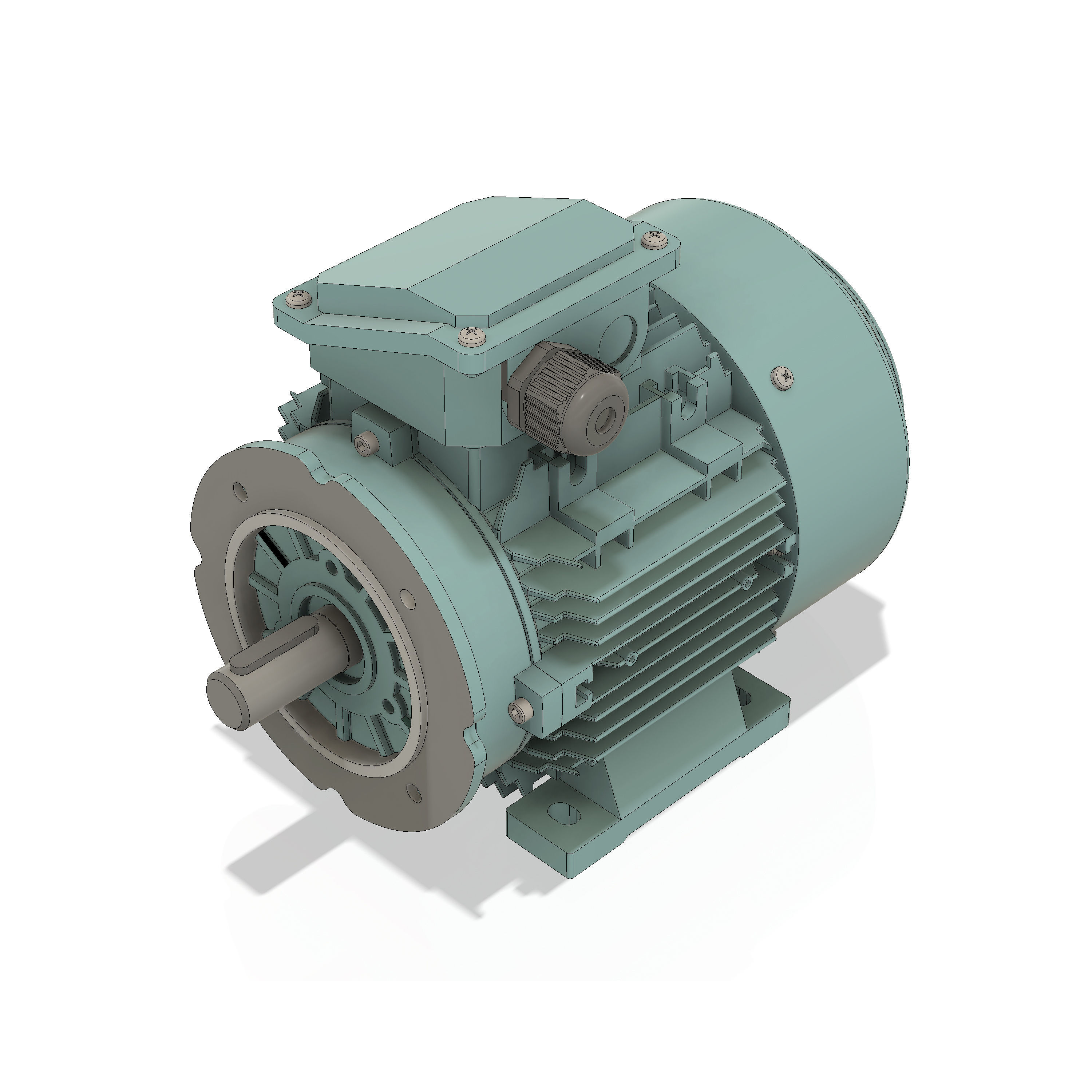 3 Phase AC induction motors - Frame size 90S 3D model_7