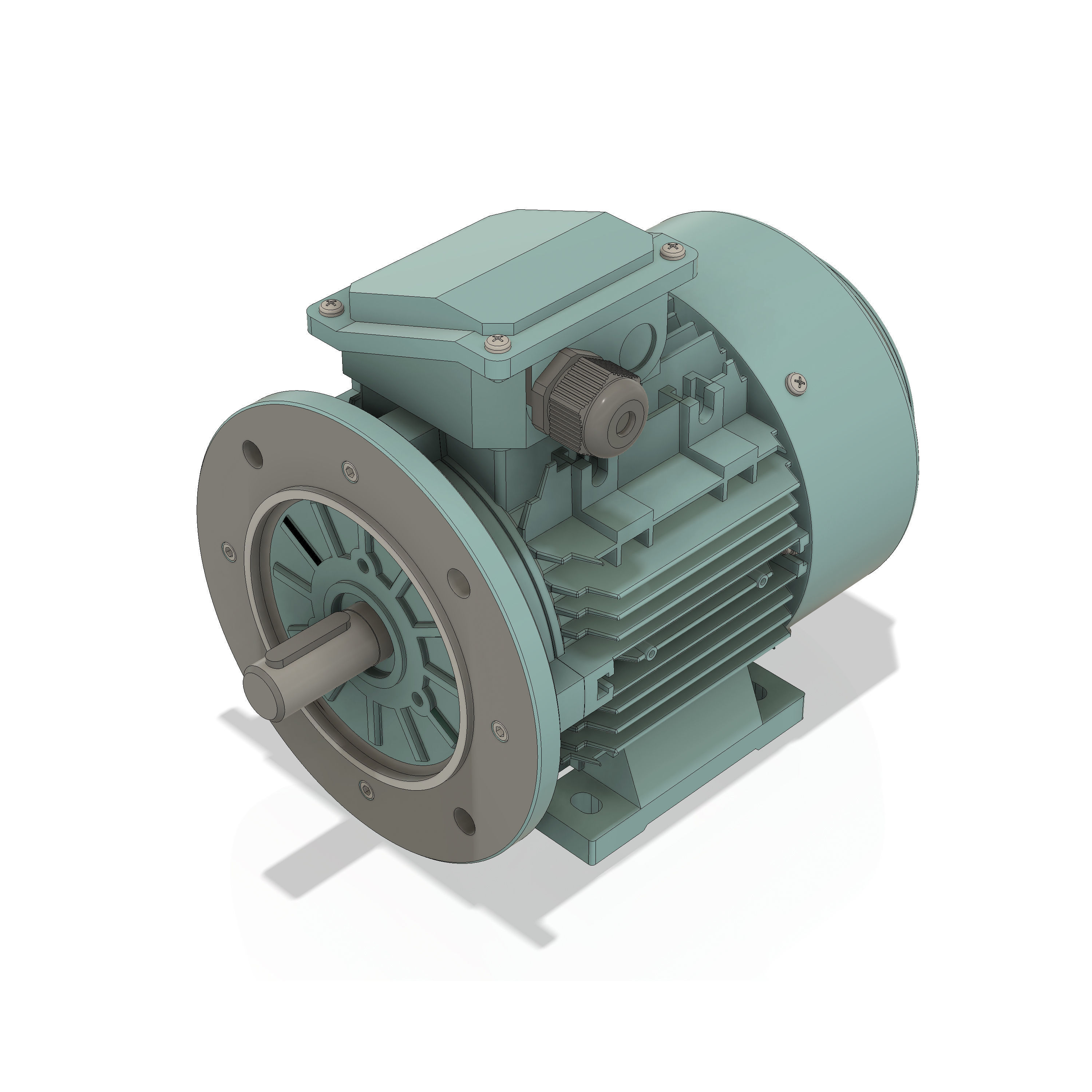 3 Phase AC induction motors - Frame size 90S 3D model_8