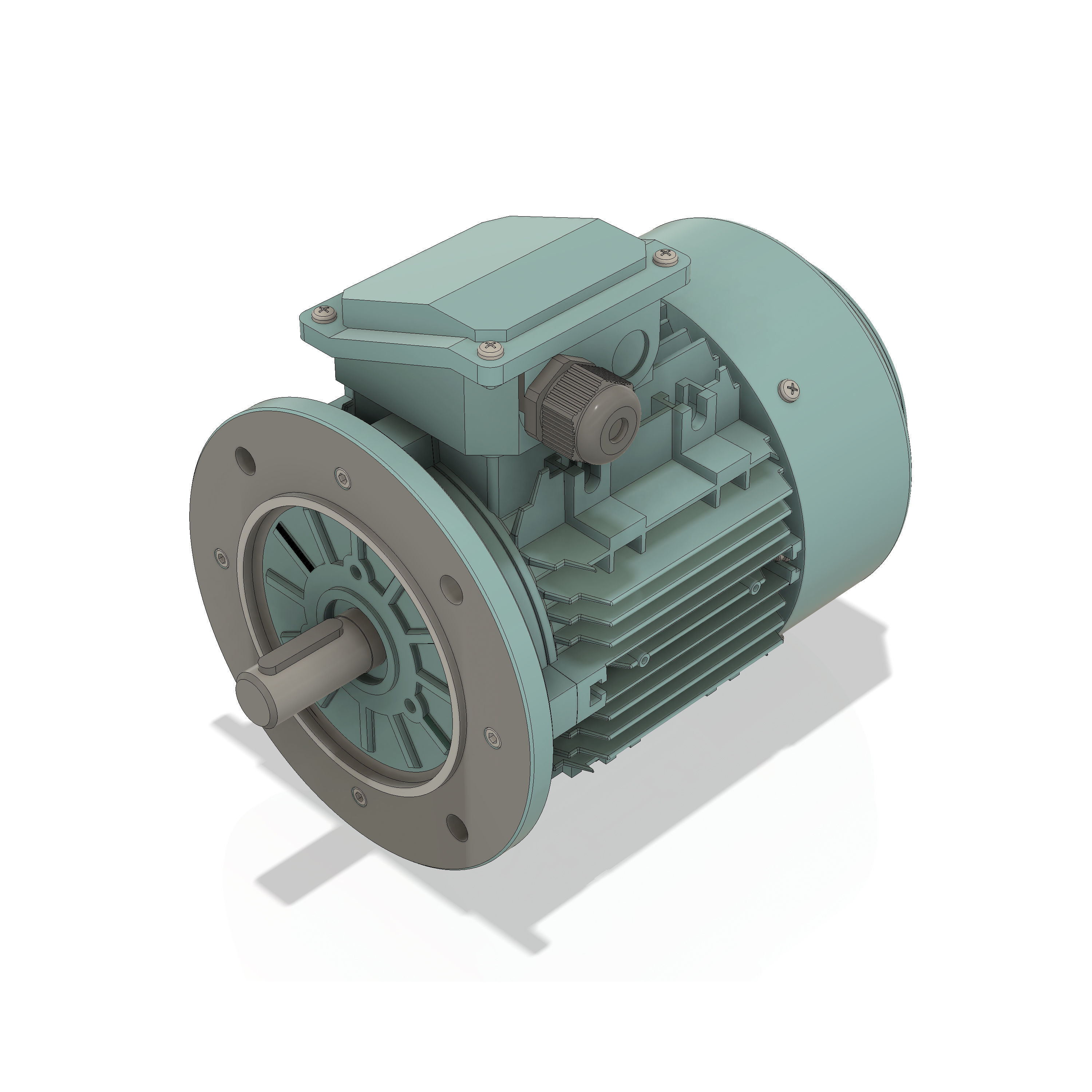 3 Phase AC induction motors - Frame size 90S 3D model_2