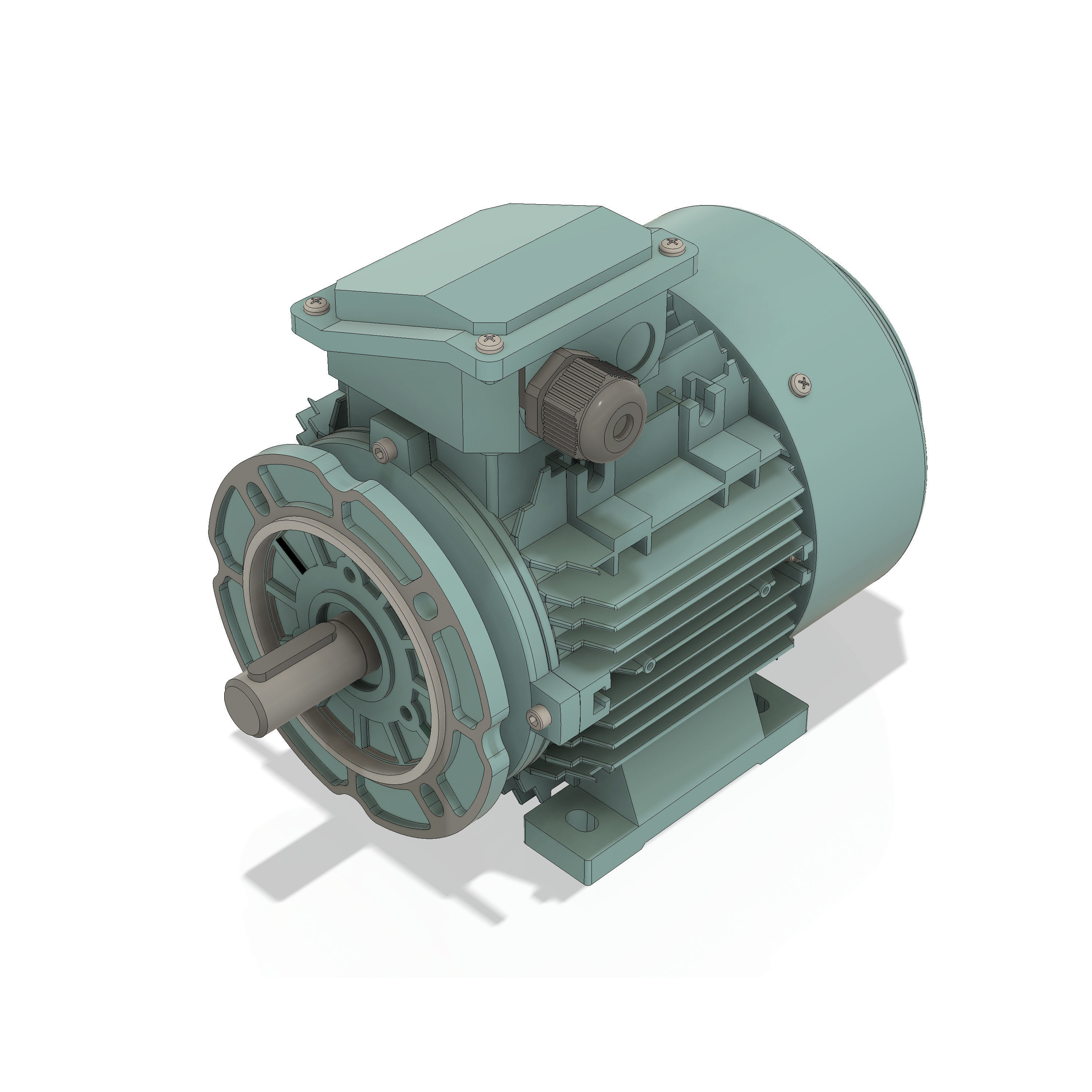 3 Phase AC induction motors - Frame size 90S 3D model_9