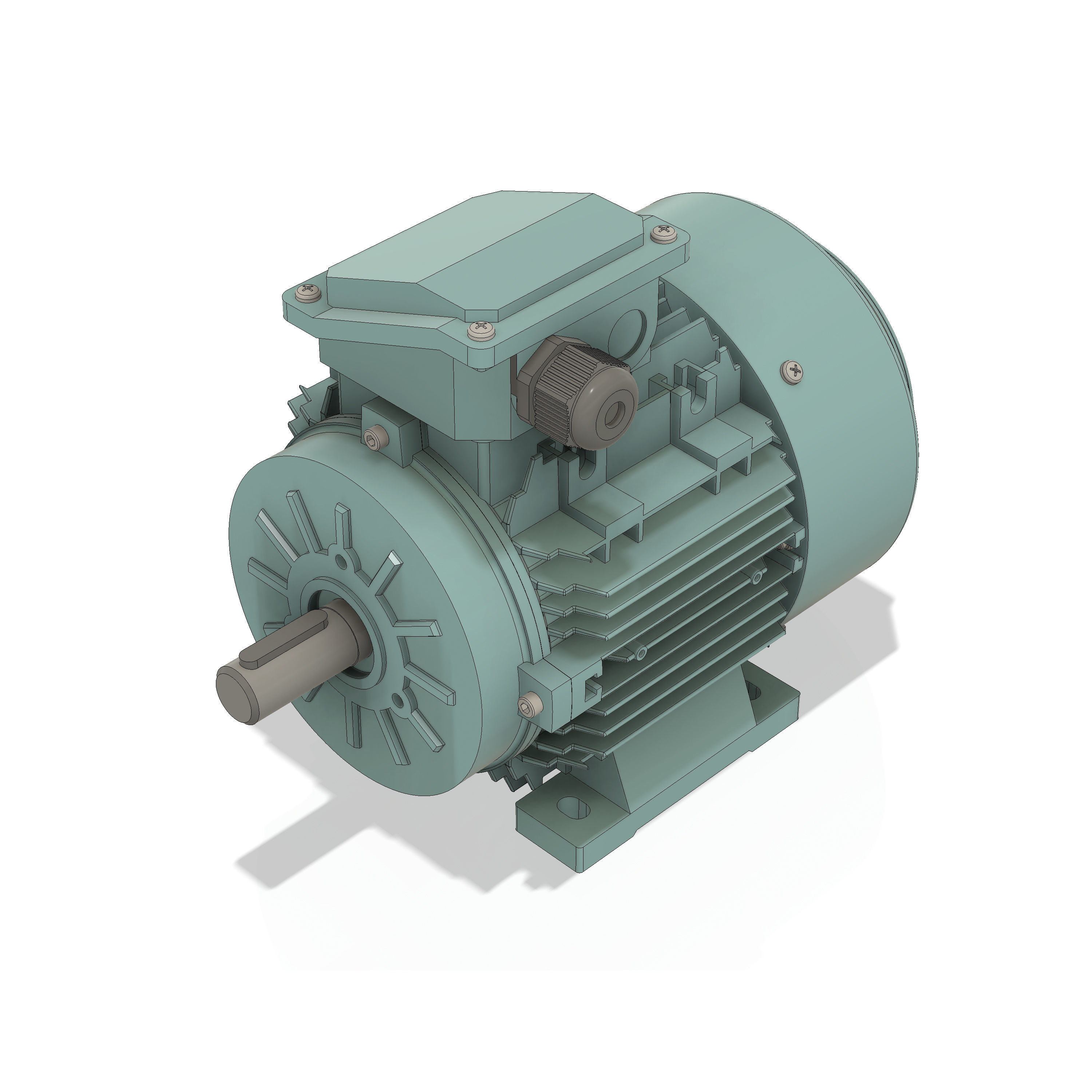 3 Phase AC induction motors - Frame size 90S 3D model_1