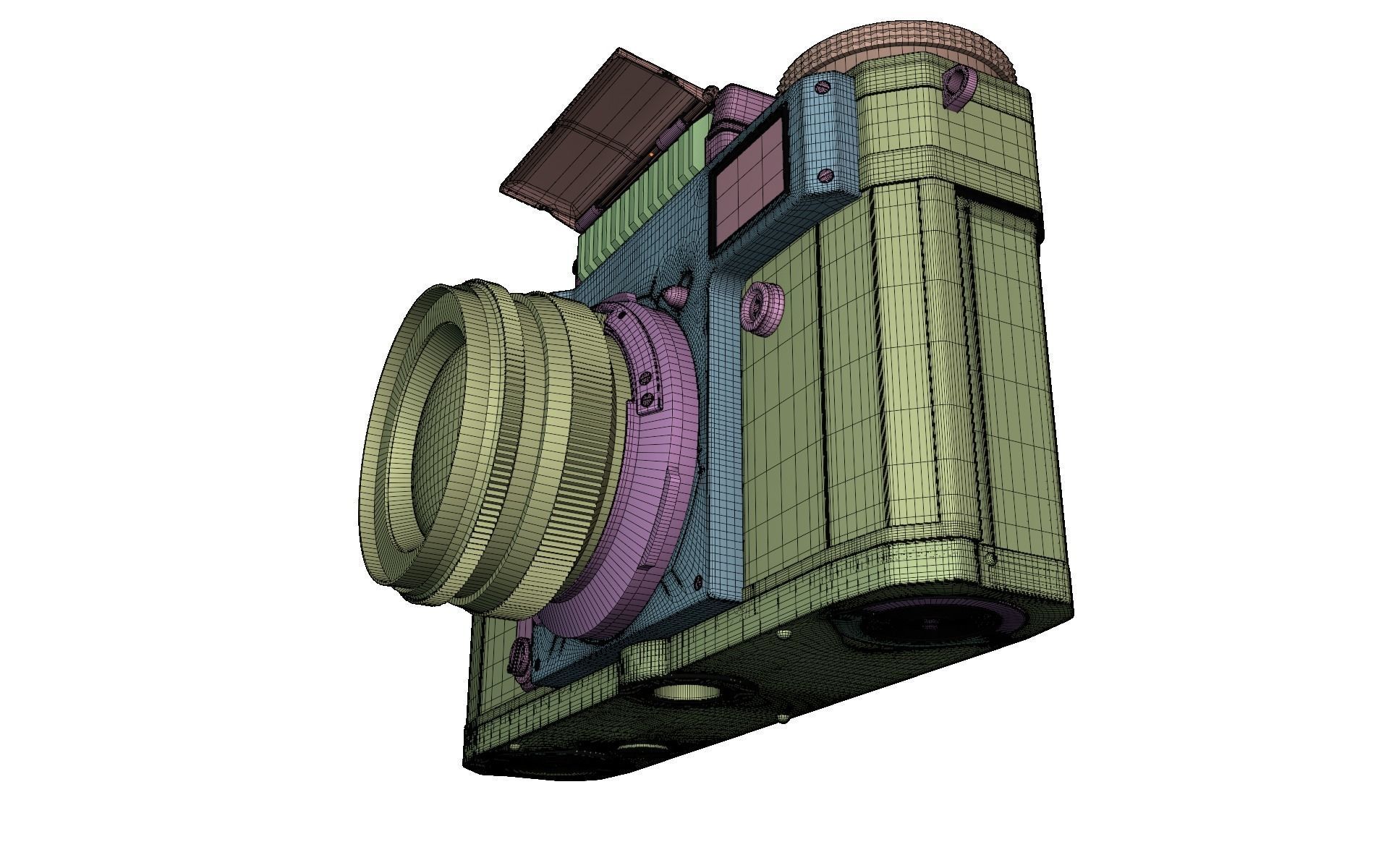 Soviet camera Kiev 4 3D model_5