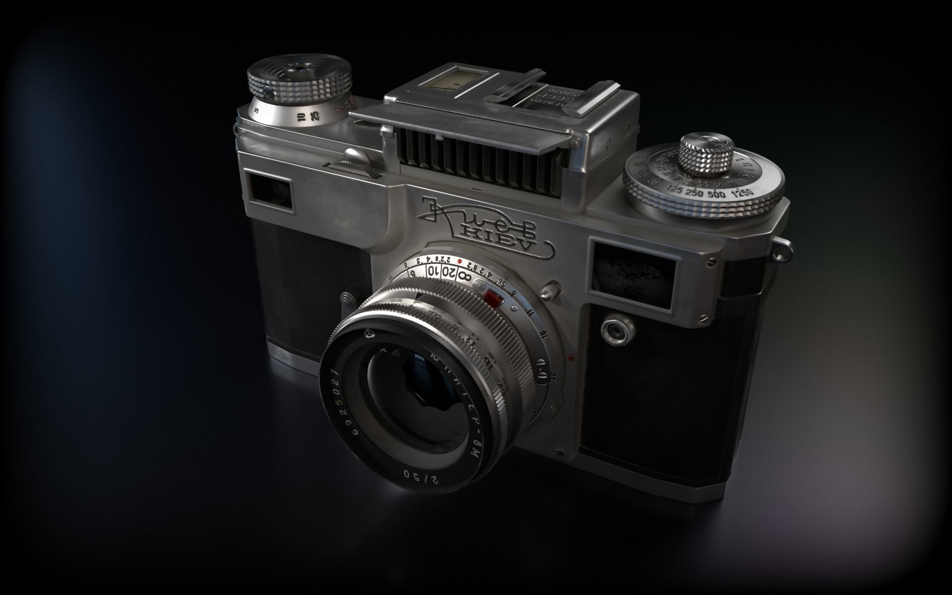 Soviet camera Kiev 4 3D model_2