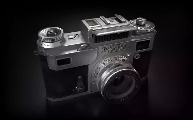 Soviet camera Kiev 4 3D model