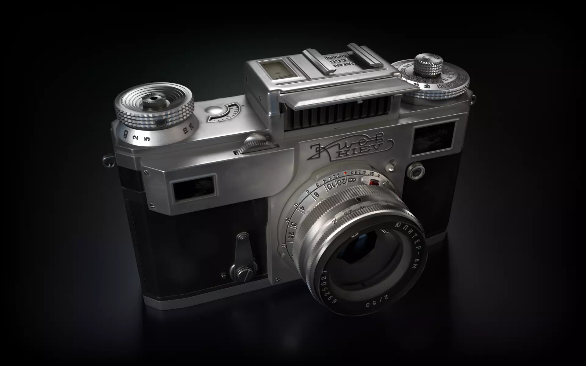 Soviet camera Kiev 4 3D model_0