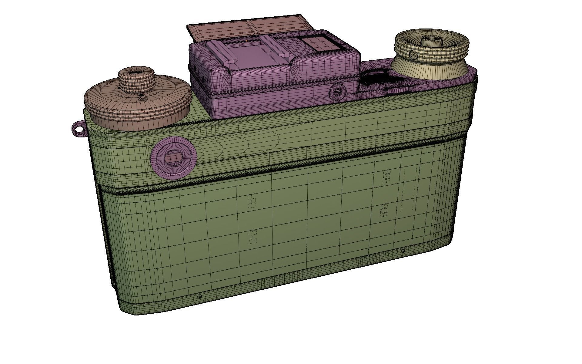 Soviet camera Kiev 4 3D model_7