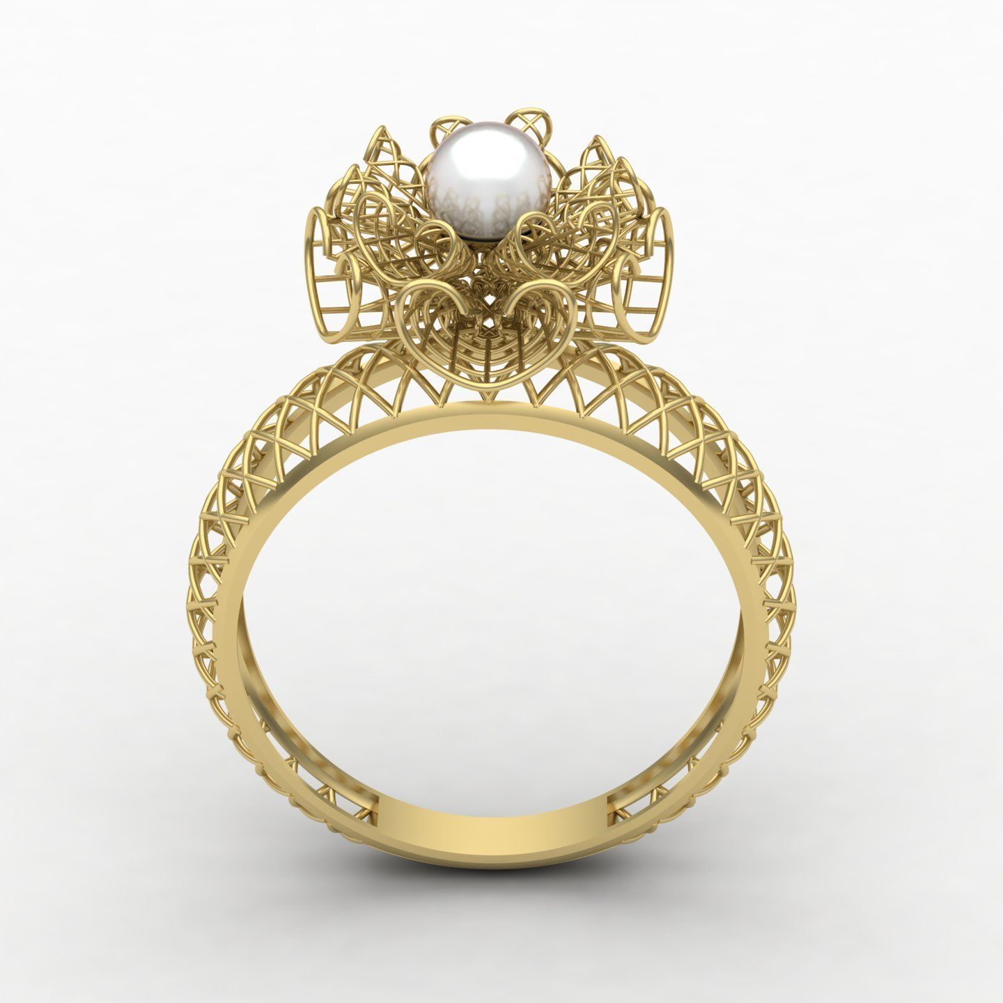  fusion ring with pearls 3D print model_2