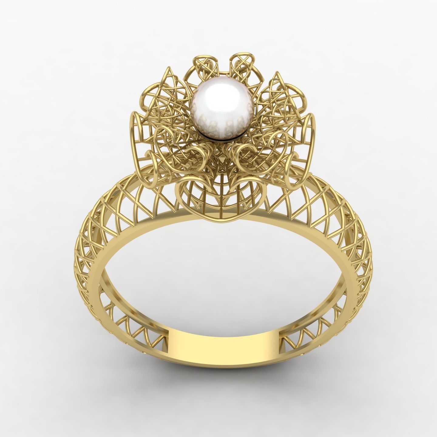  fusion ring with pearls 3D print model_3