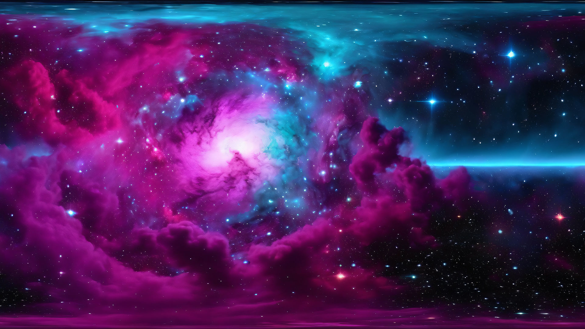 HDRI Space Nebula Low-poly 3D model_4