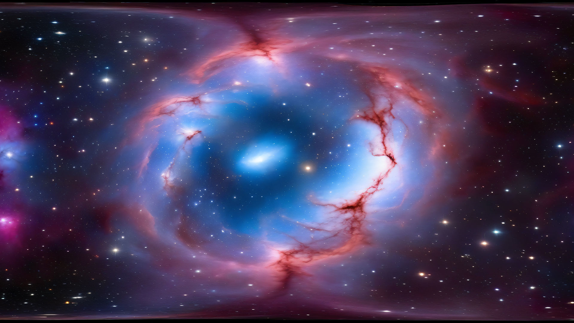 HDRI Space Nebula Low-poly 3D model_2