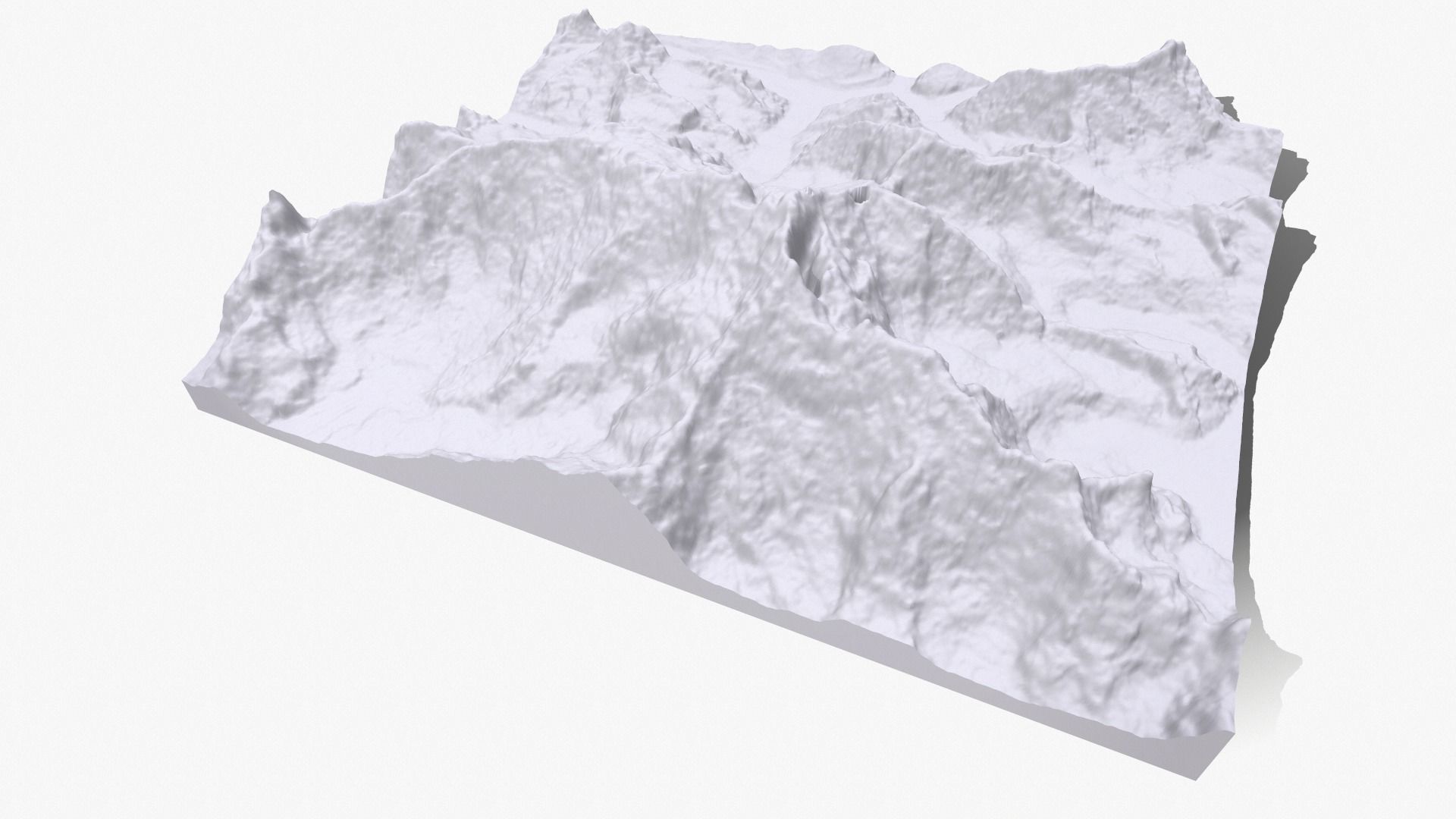 Mountain landscape Kanchenjunga Himalayas 3D model_16