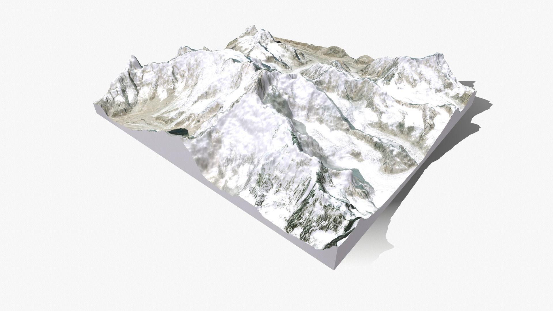 Mountain landscape Kanchenjunga Himalayas 3D model_15