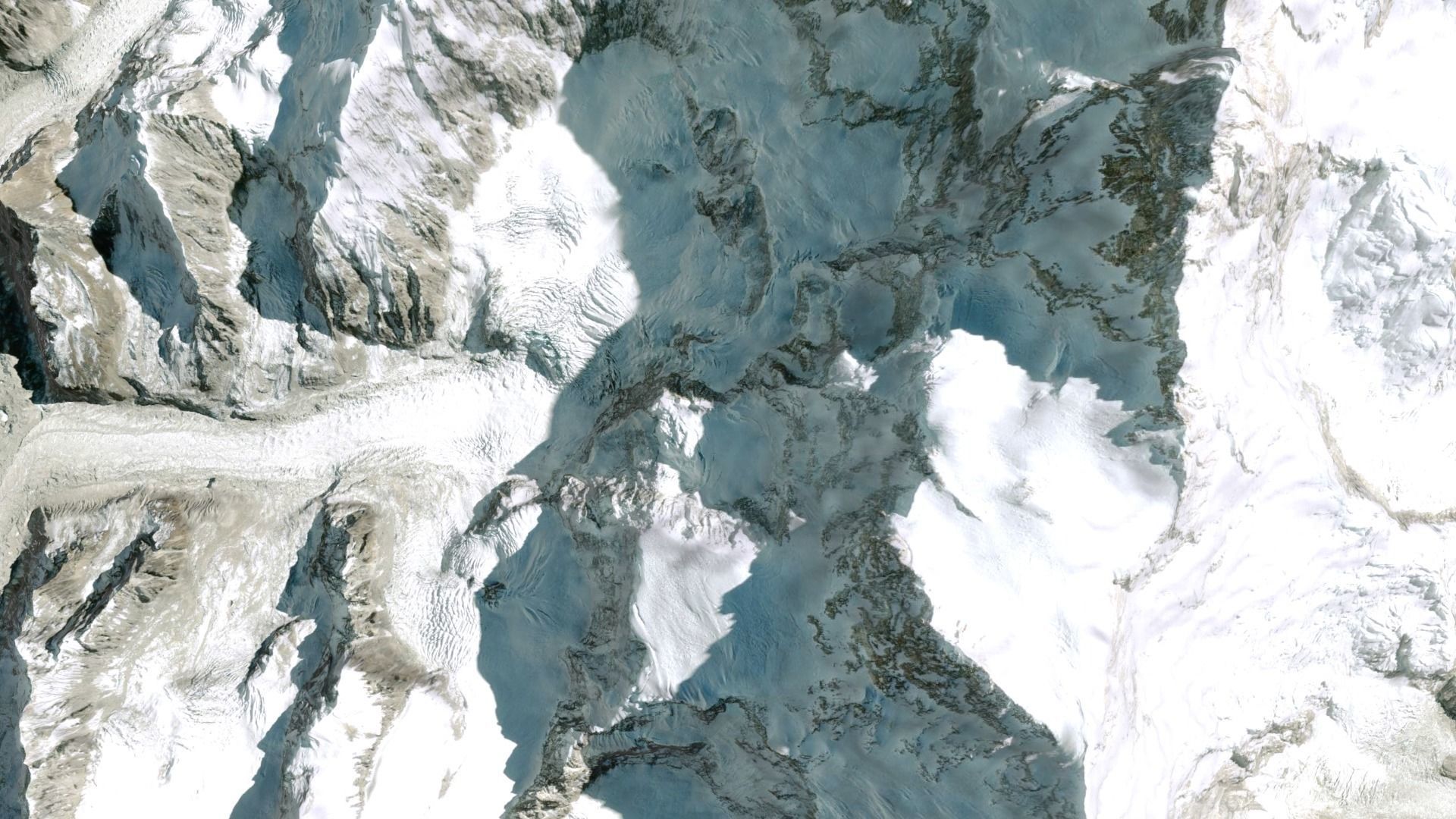 Mountain landscape Kanchenjunga Himalayas 3D model_4