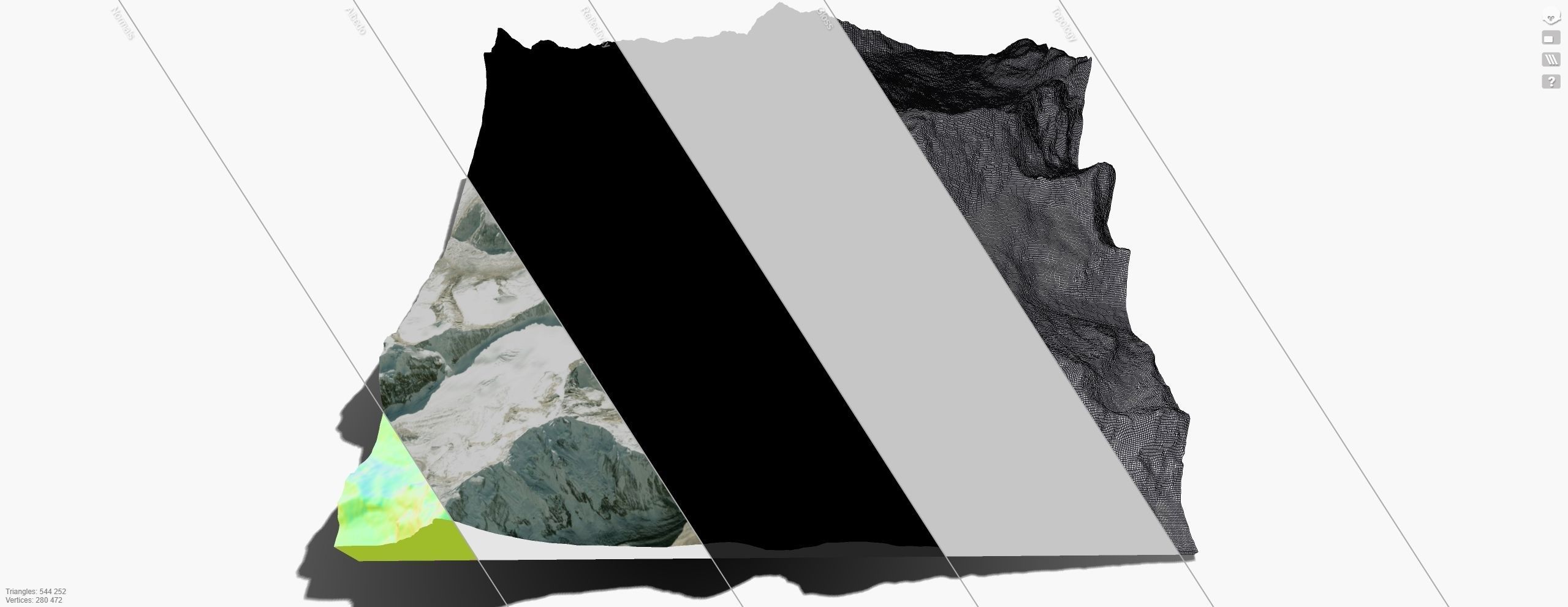 Mountain landscape Kanchenjunga Himalayas 3D model_20