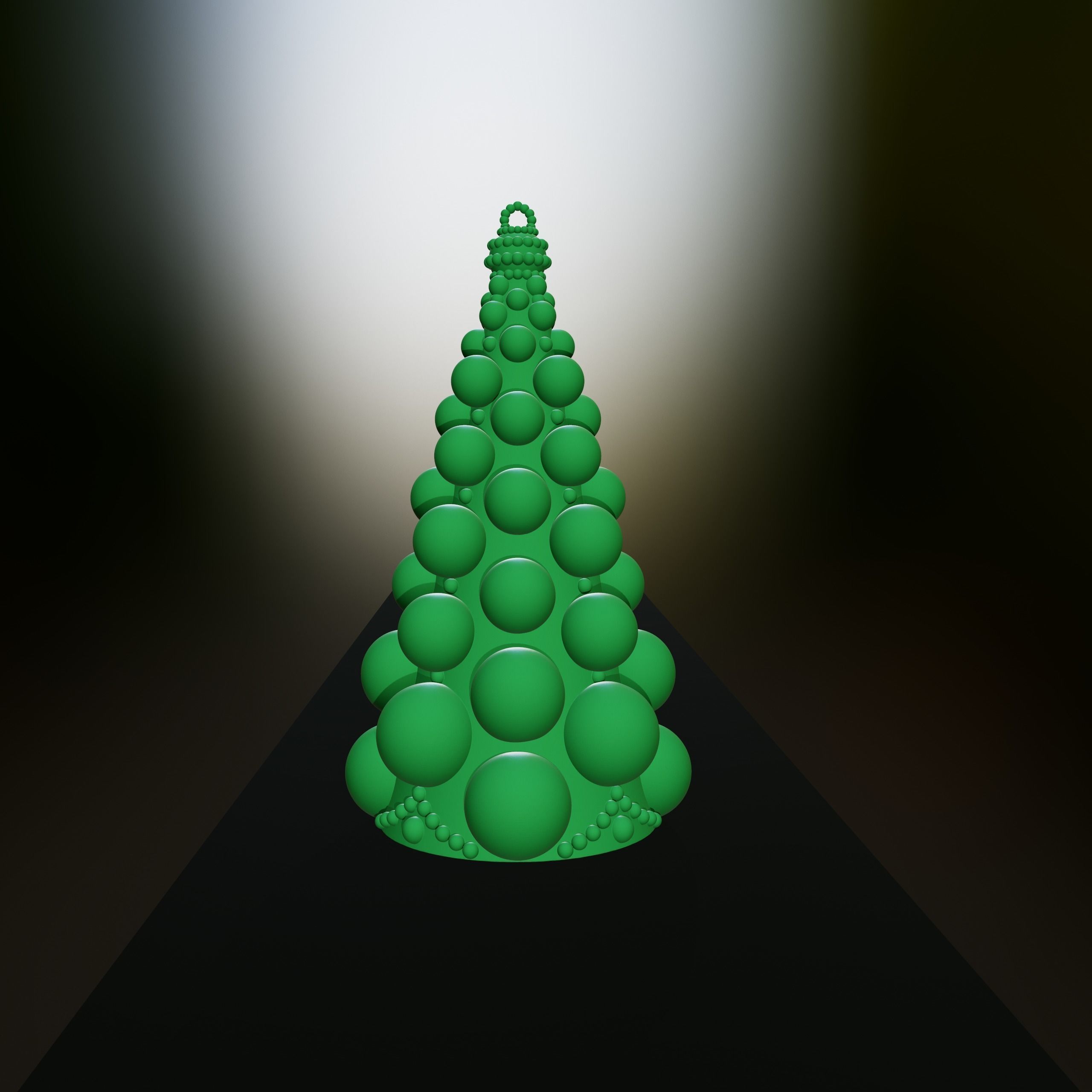 Christmas tree toy 3D print model_1