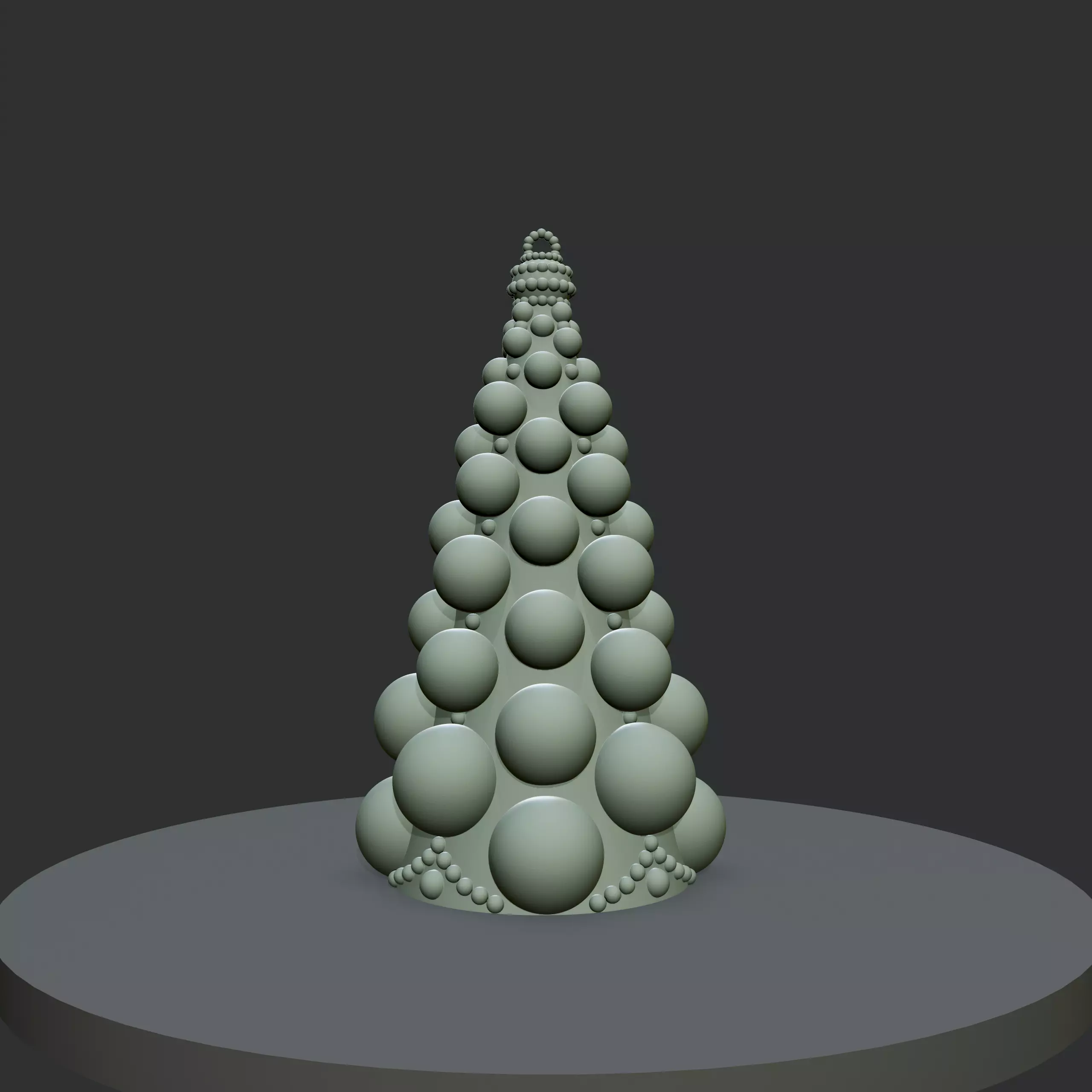 Christmas tree toy 3D print model_0