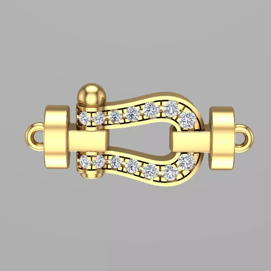 Force Small diamond bracelet 3D print model