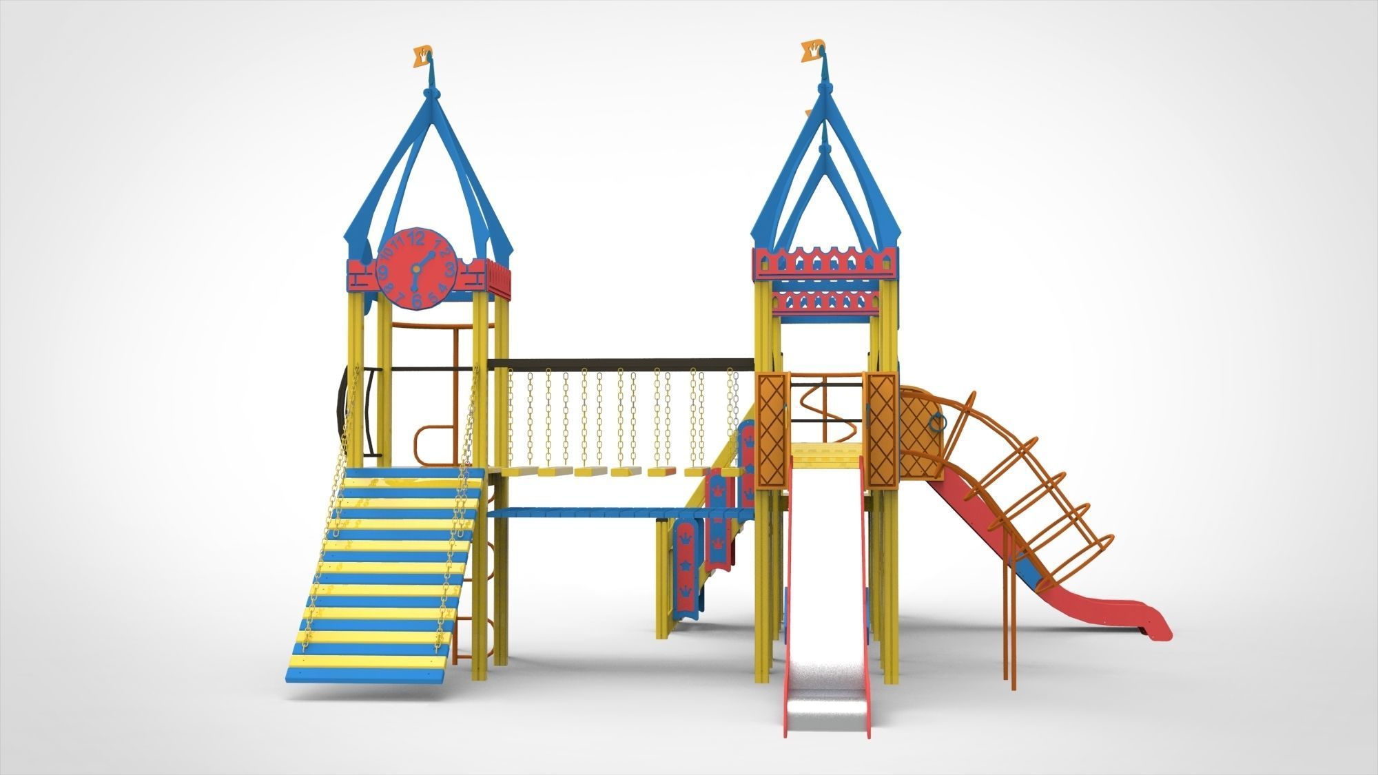 Playground for kids 3D model_8