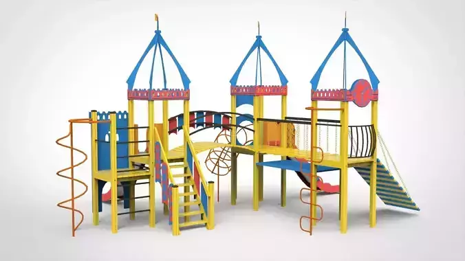 Playground for kids 3D model
