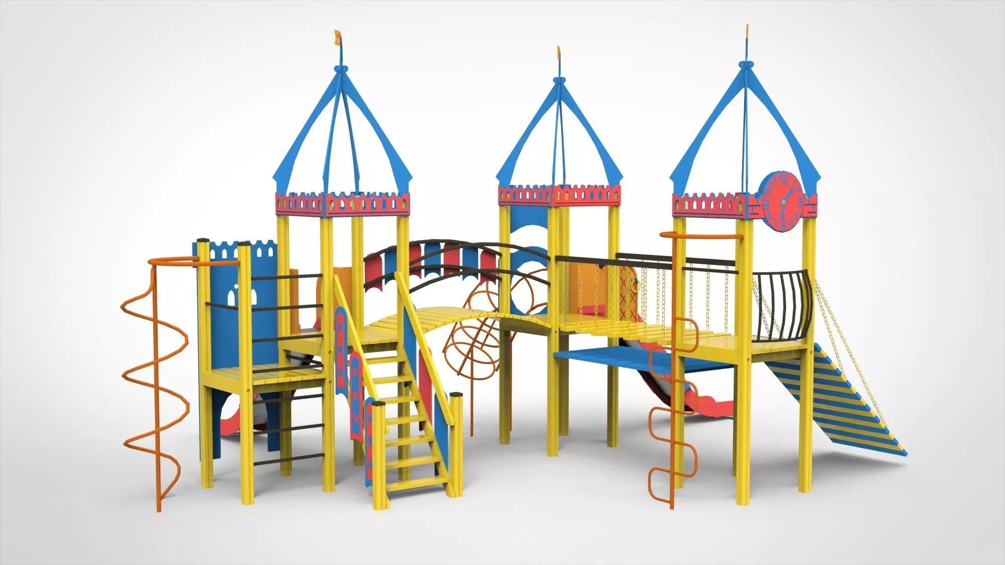 Playground for kids 3D model_0