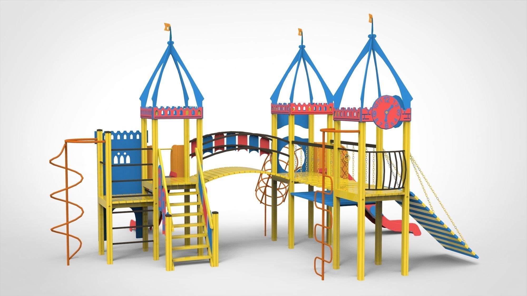Playground for kids 3D model_3