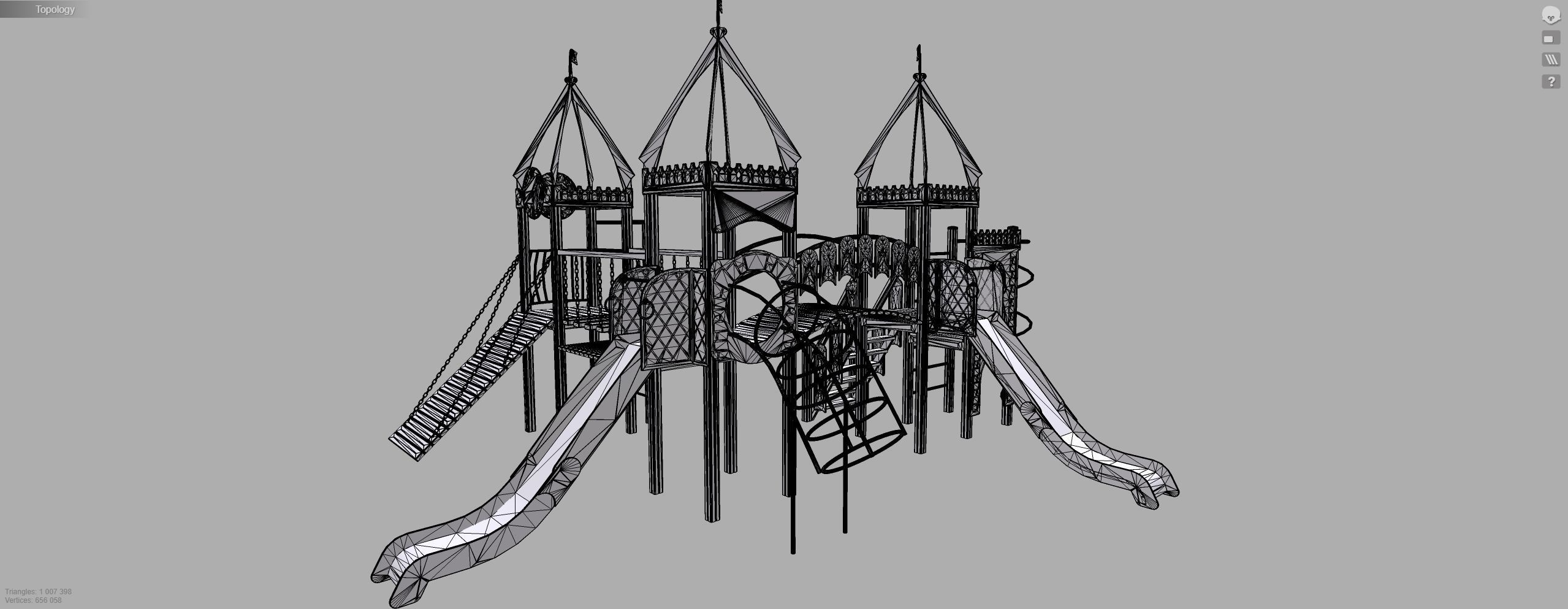 Playground for kids 3D model_12