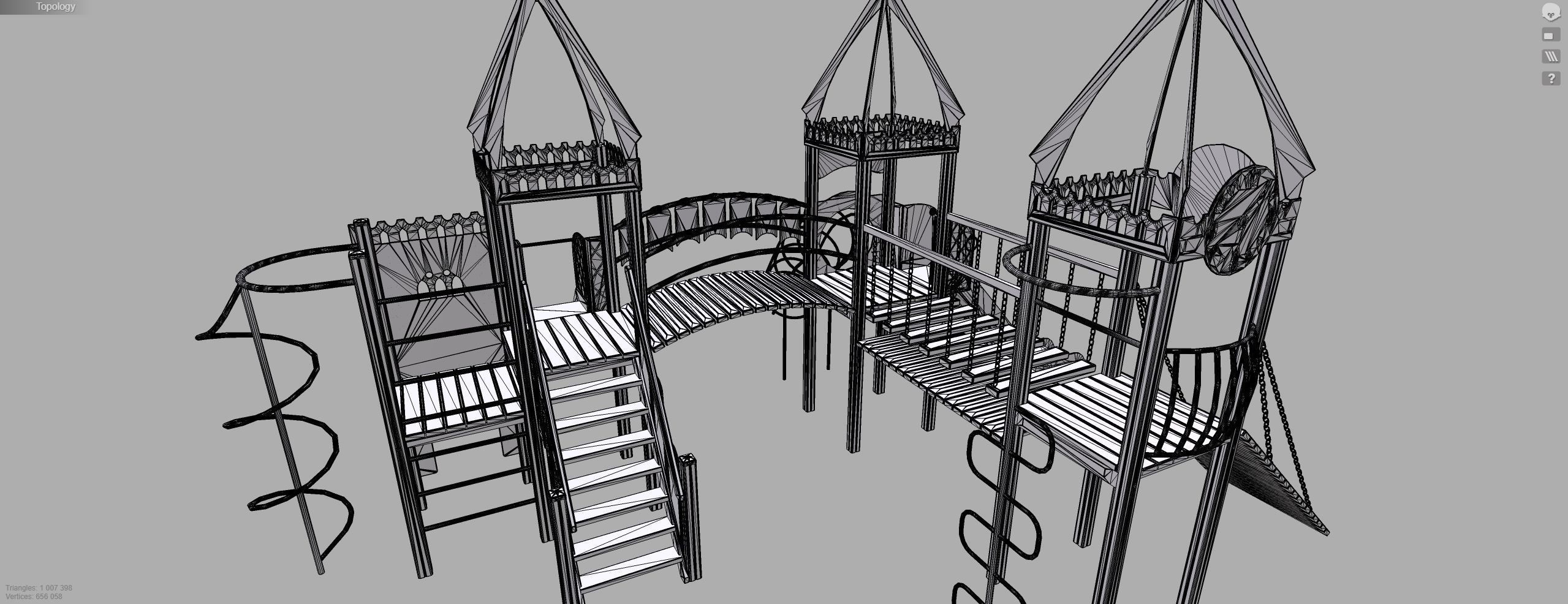 Playground for kids 3D model_10