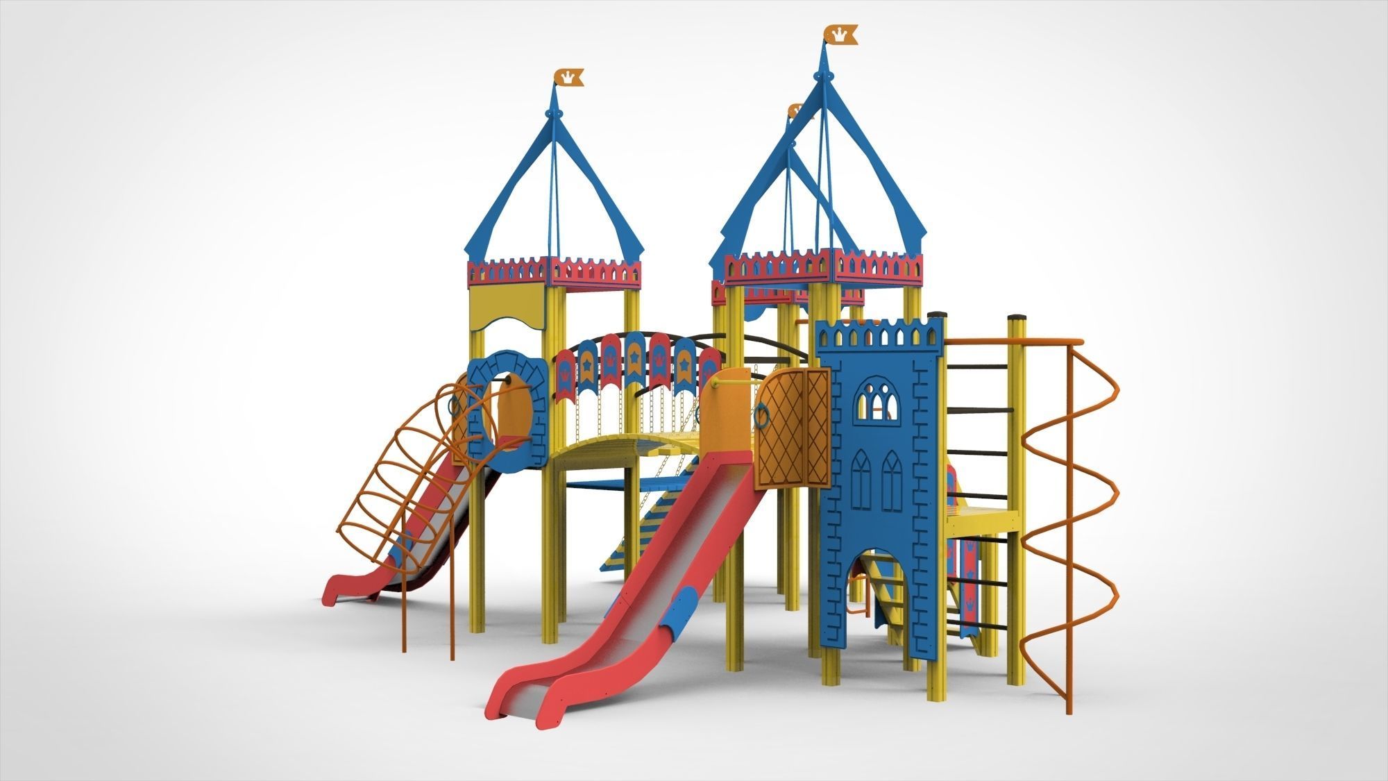 Playground for kids 3D model_6
