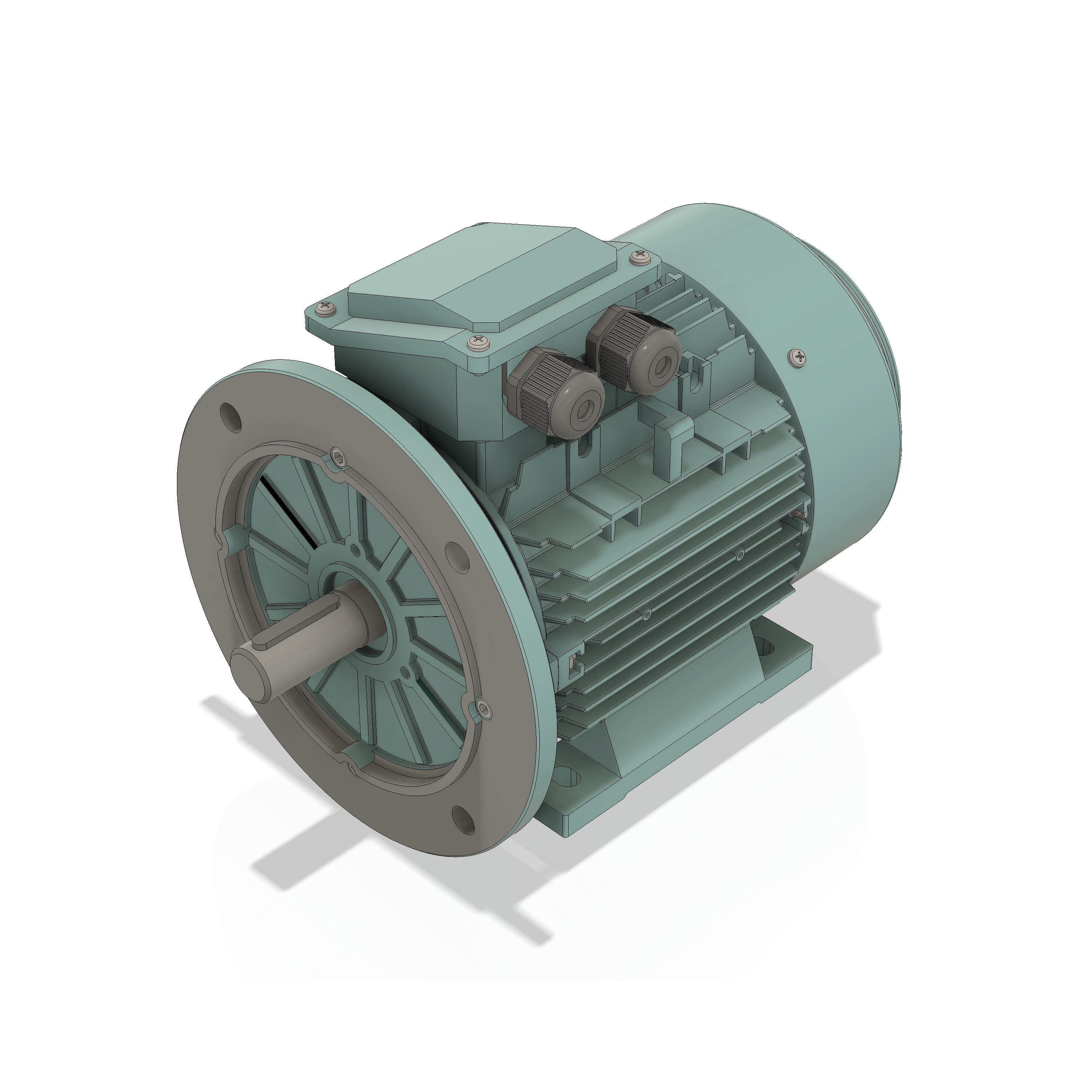 3 Phase AC induction motors - Frame size 100 3D model_8