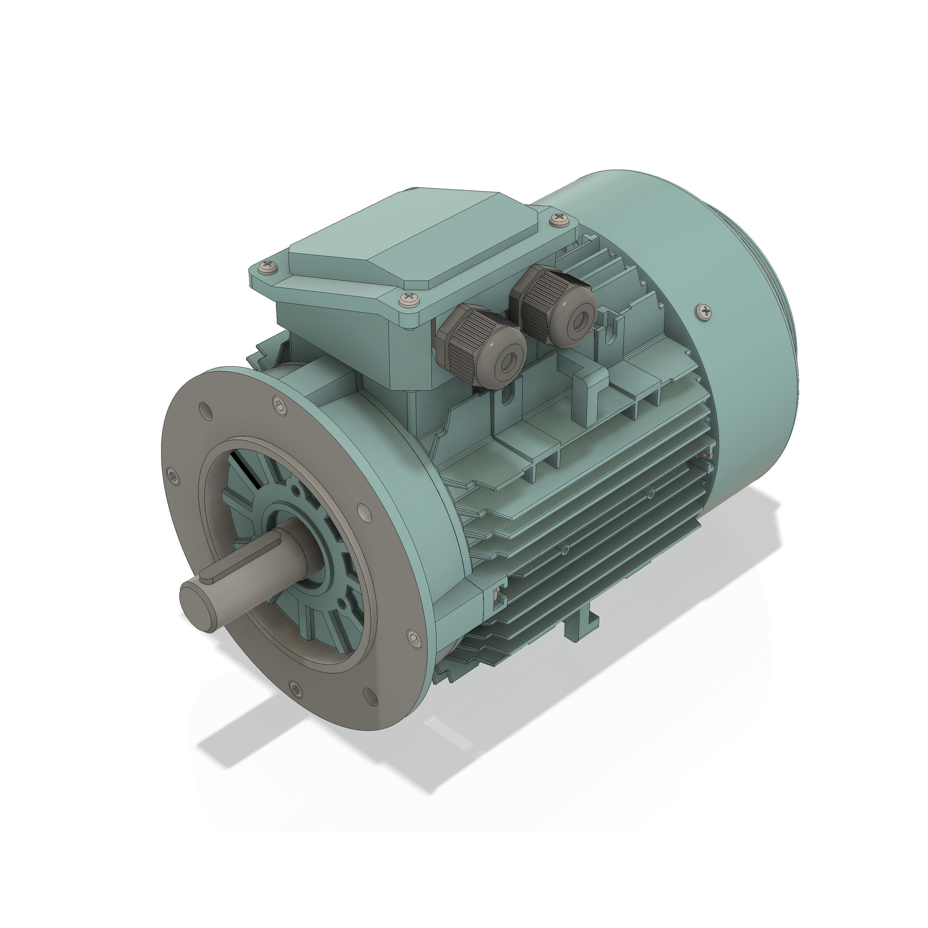 3 Phase AC induction motors - Frame size 100 3D model_5