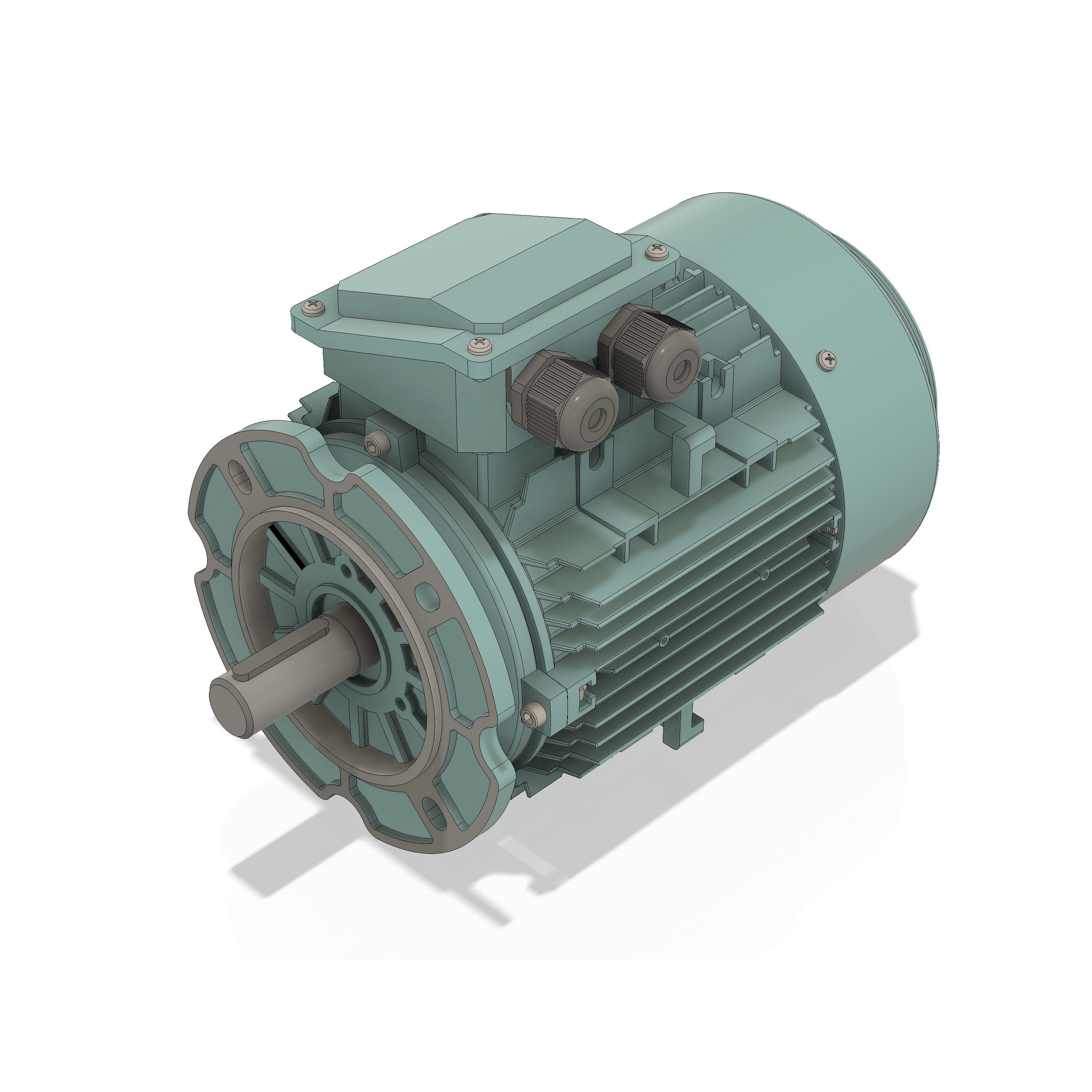 3 Phase AC induction motors - Frame size 100 3D model_3
