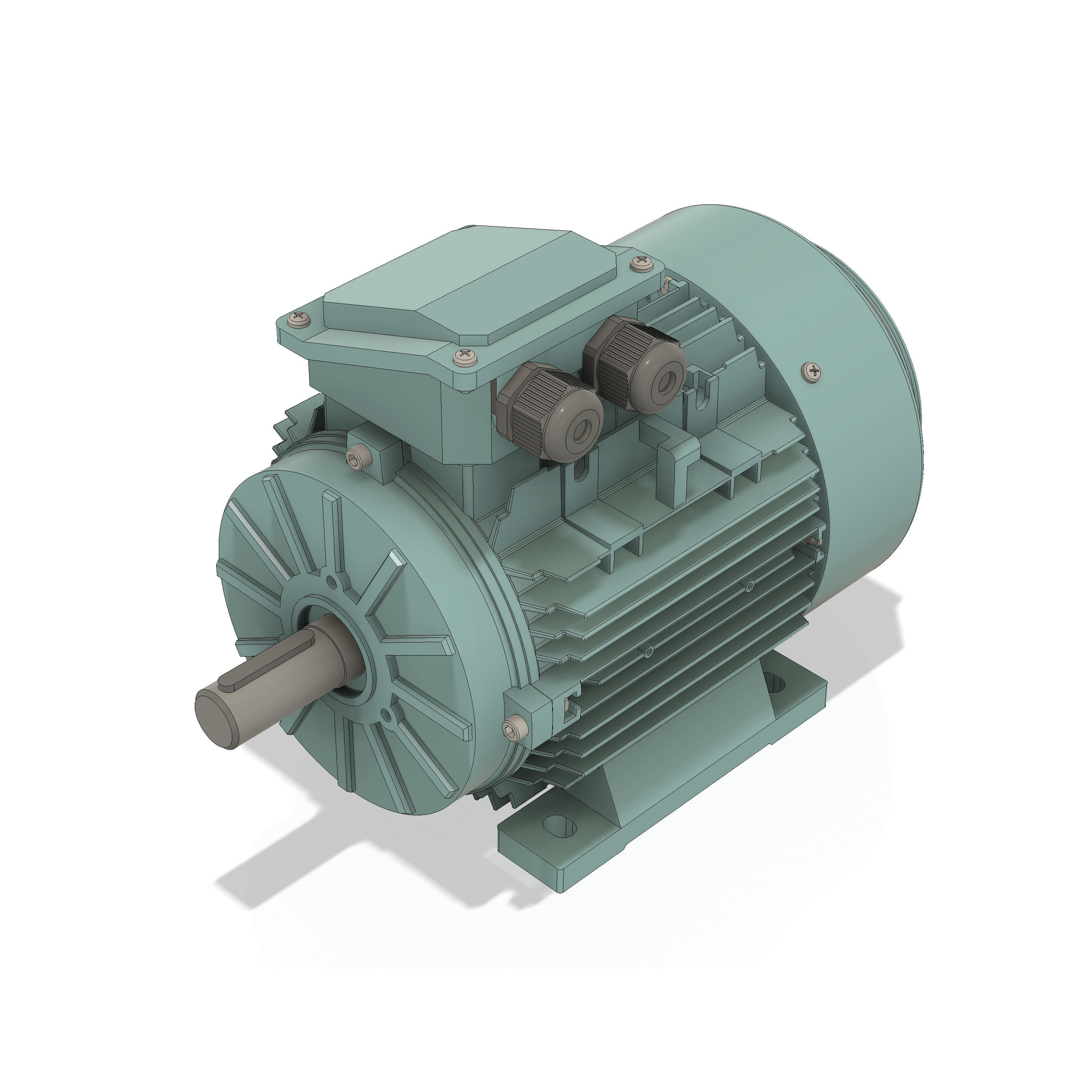 3 Phase AC induction motors - Frame size 100 3D model_1