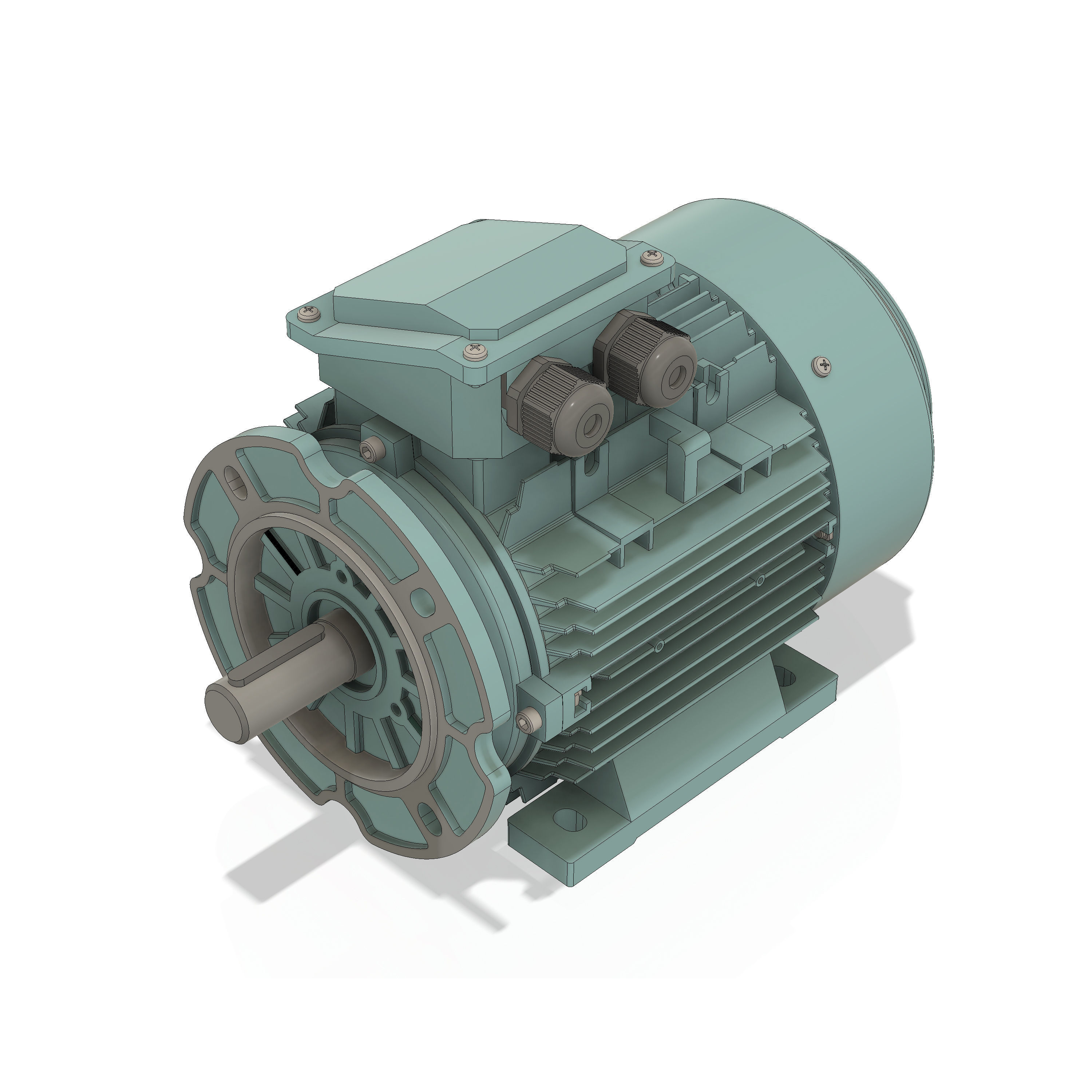 3 Phase AC induction motors - Frame size 100 3D model_9