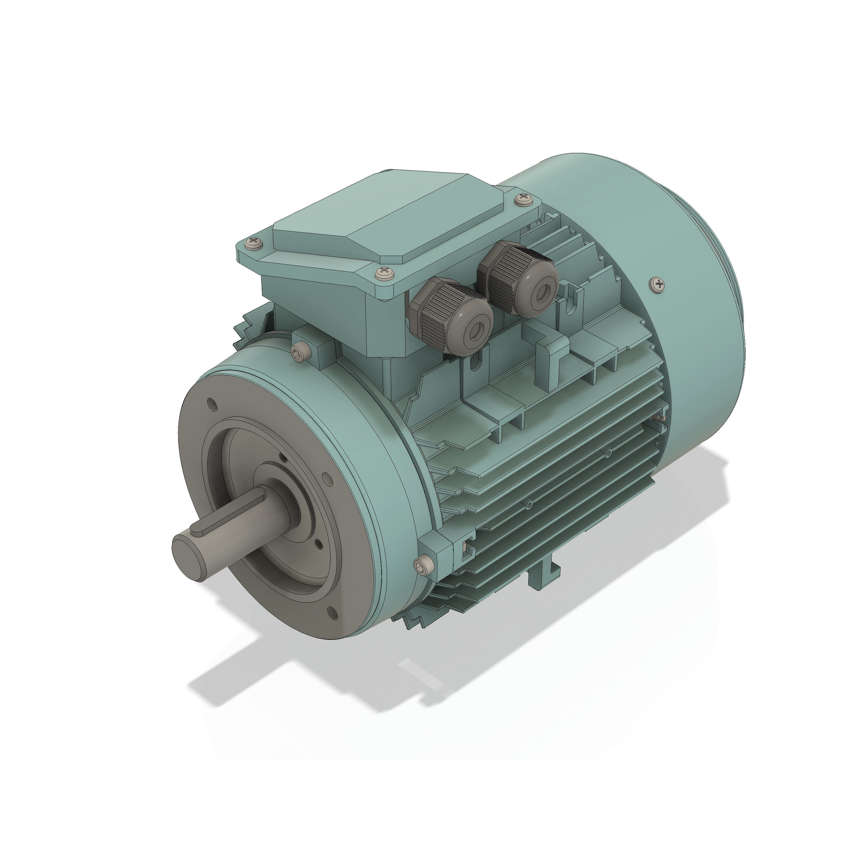 3 Phase AC induction motors - Frame size 100 3D model_4