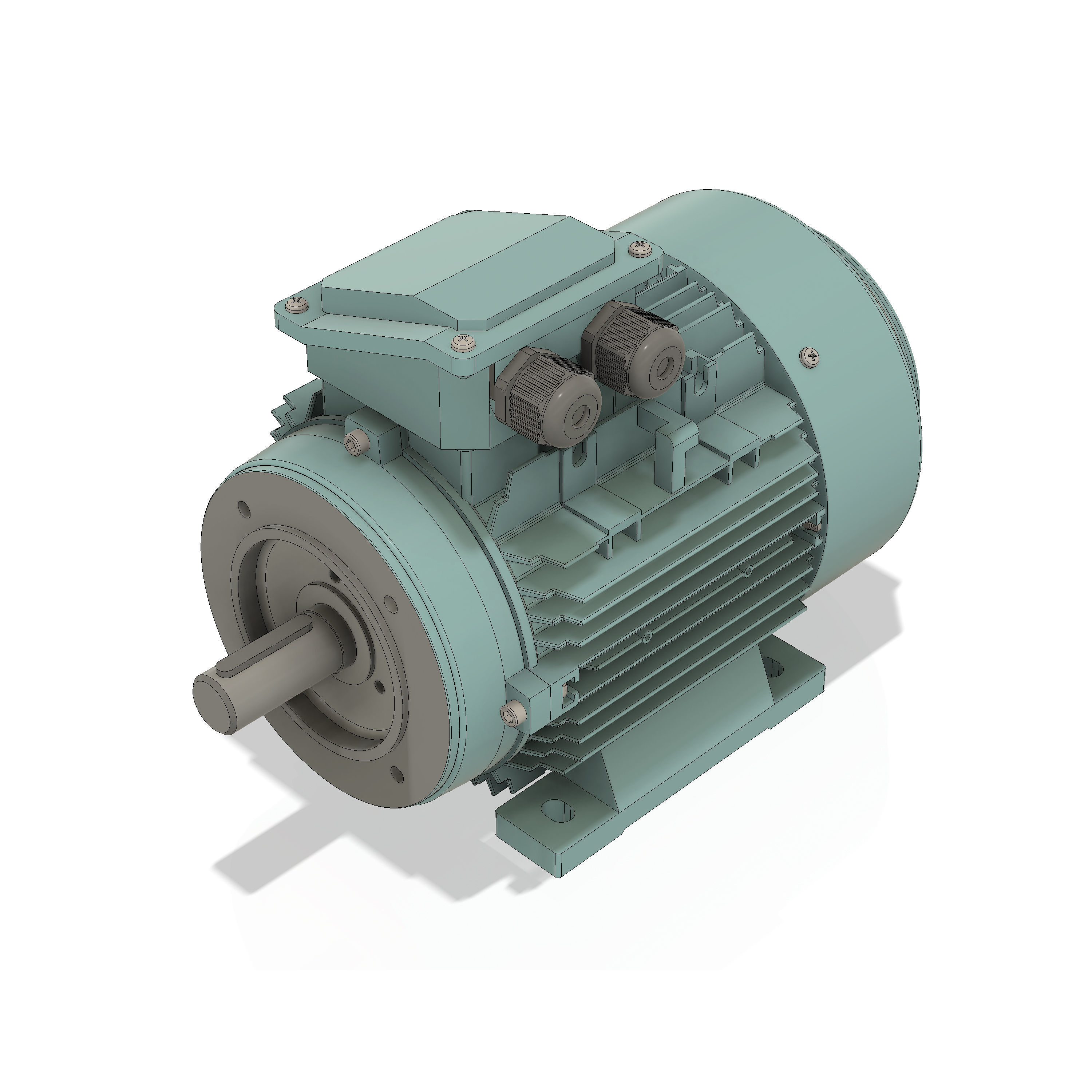 3 Phase AC induction motors - Frame size 100 3D model_6