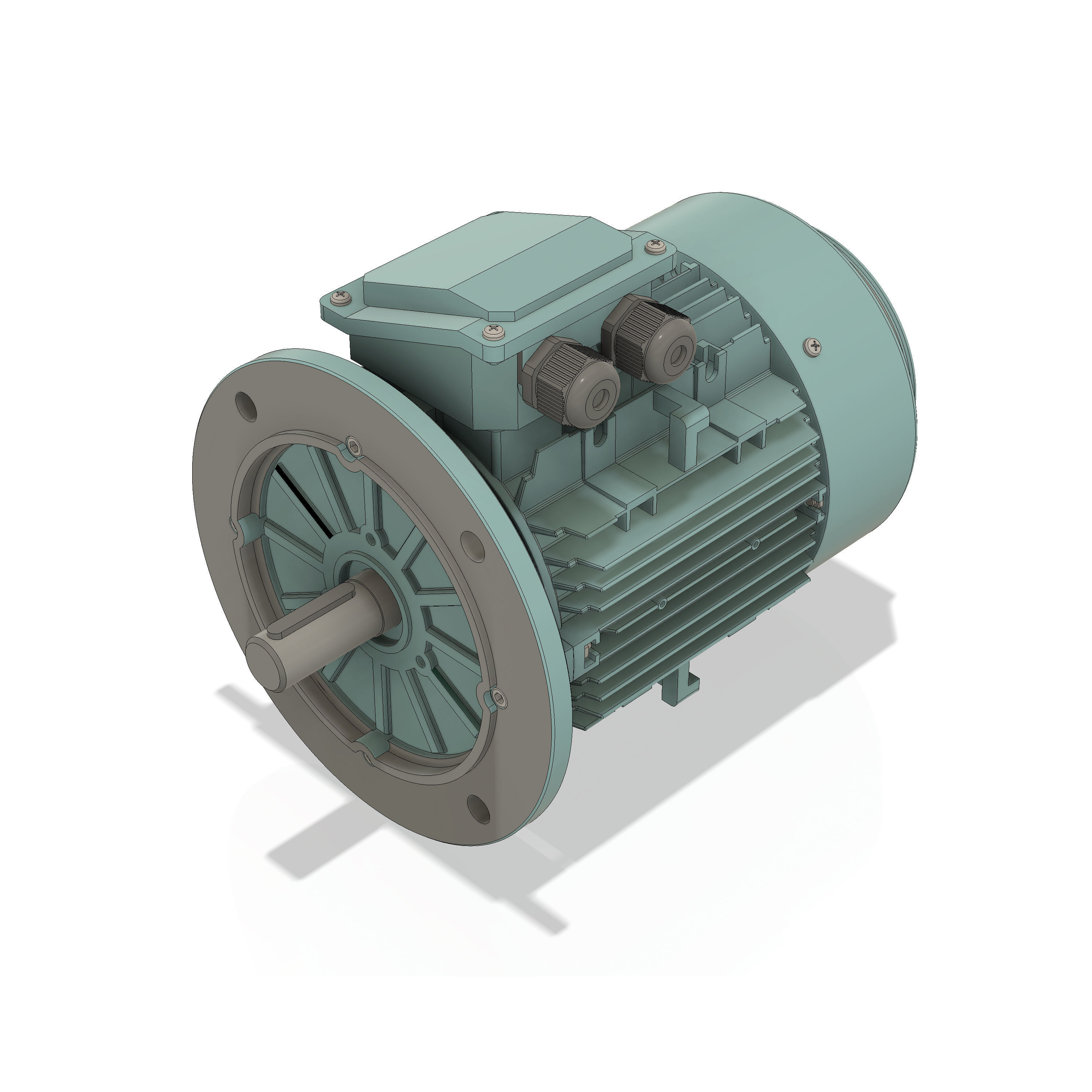 3 Phase AC induction motors - Frame size 100 3D model_2