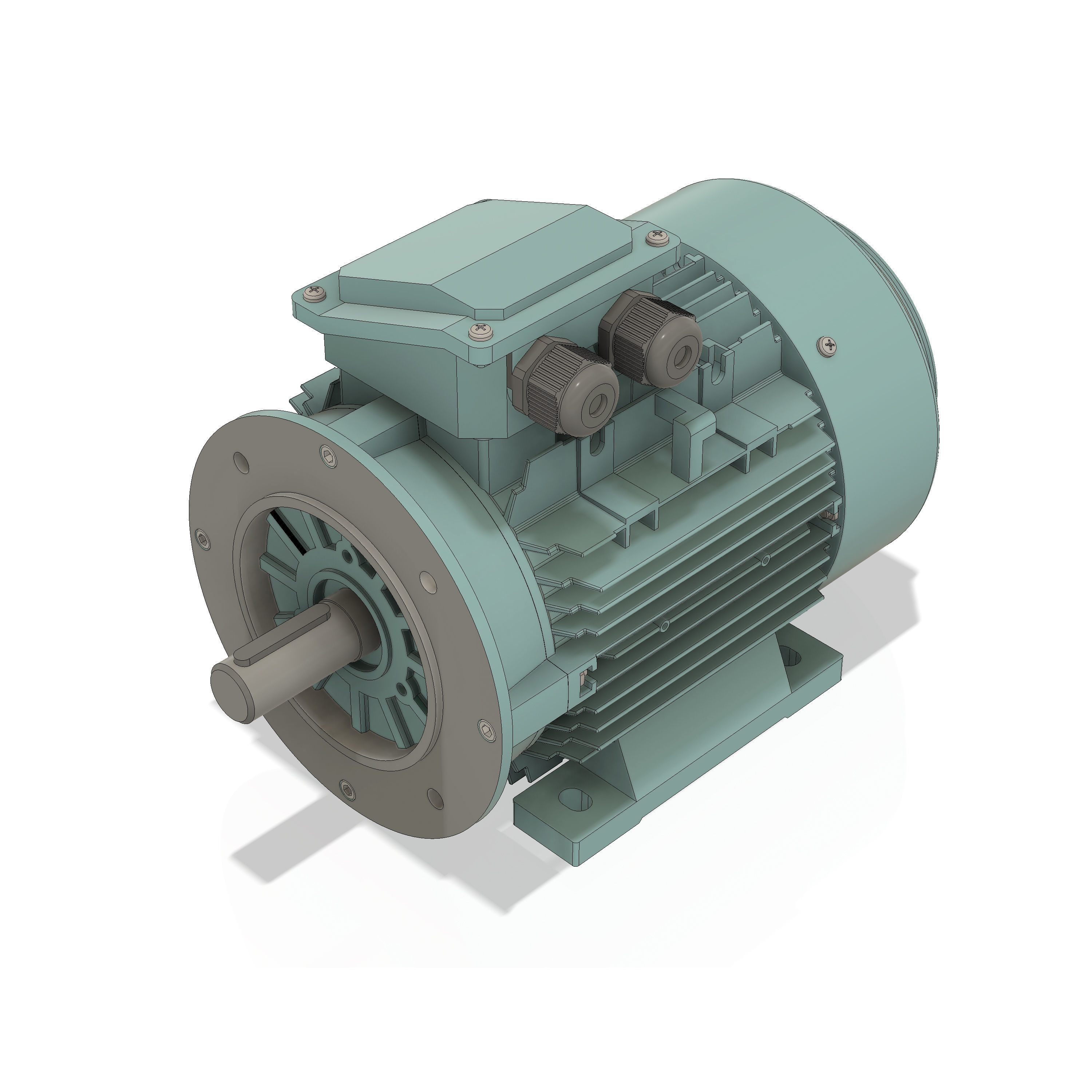 3 Phase AC induction motors - Frame size 100 3D model_7
