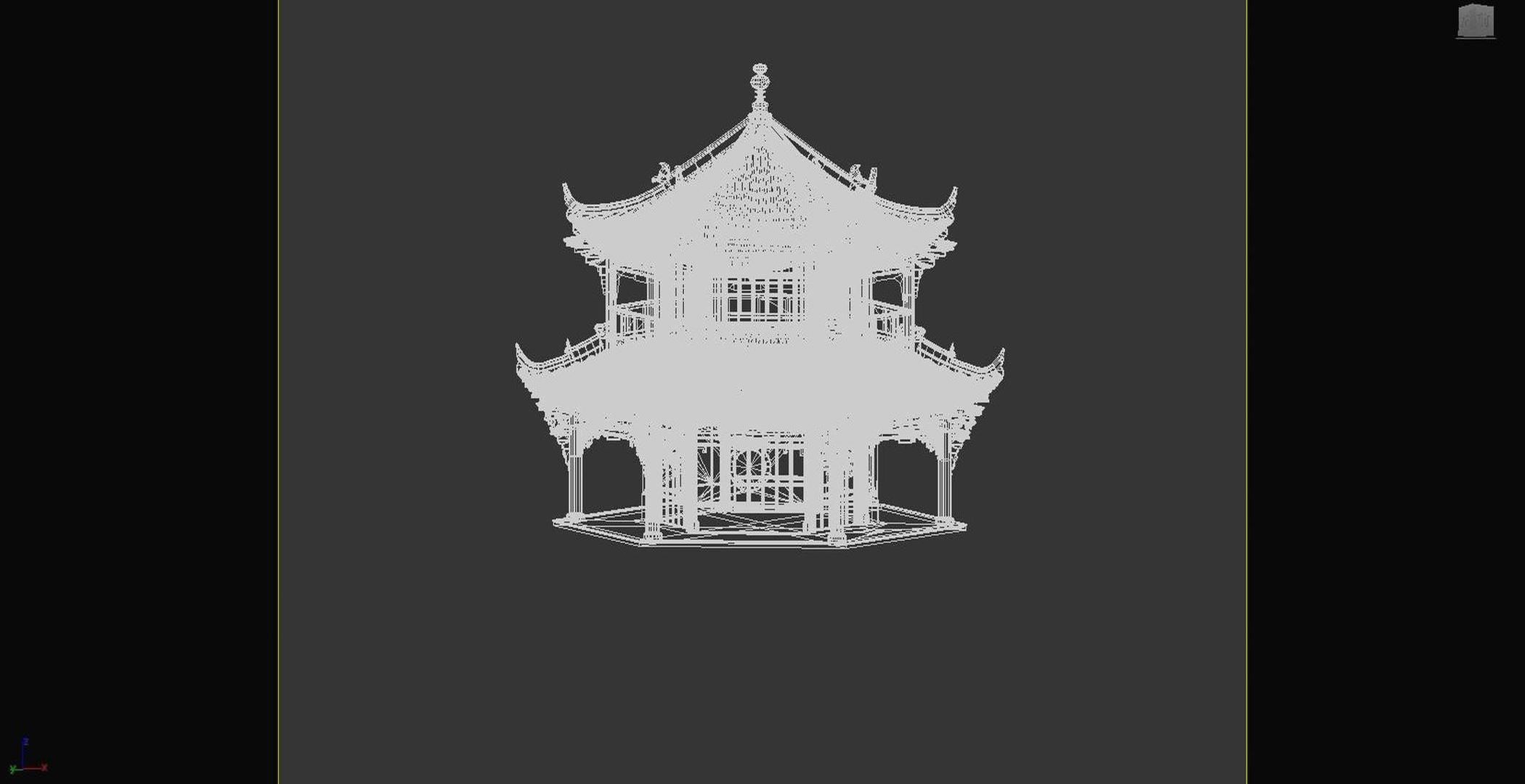 style temple Chinese pagoda Texture_5