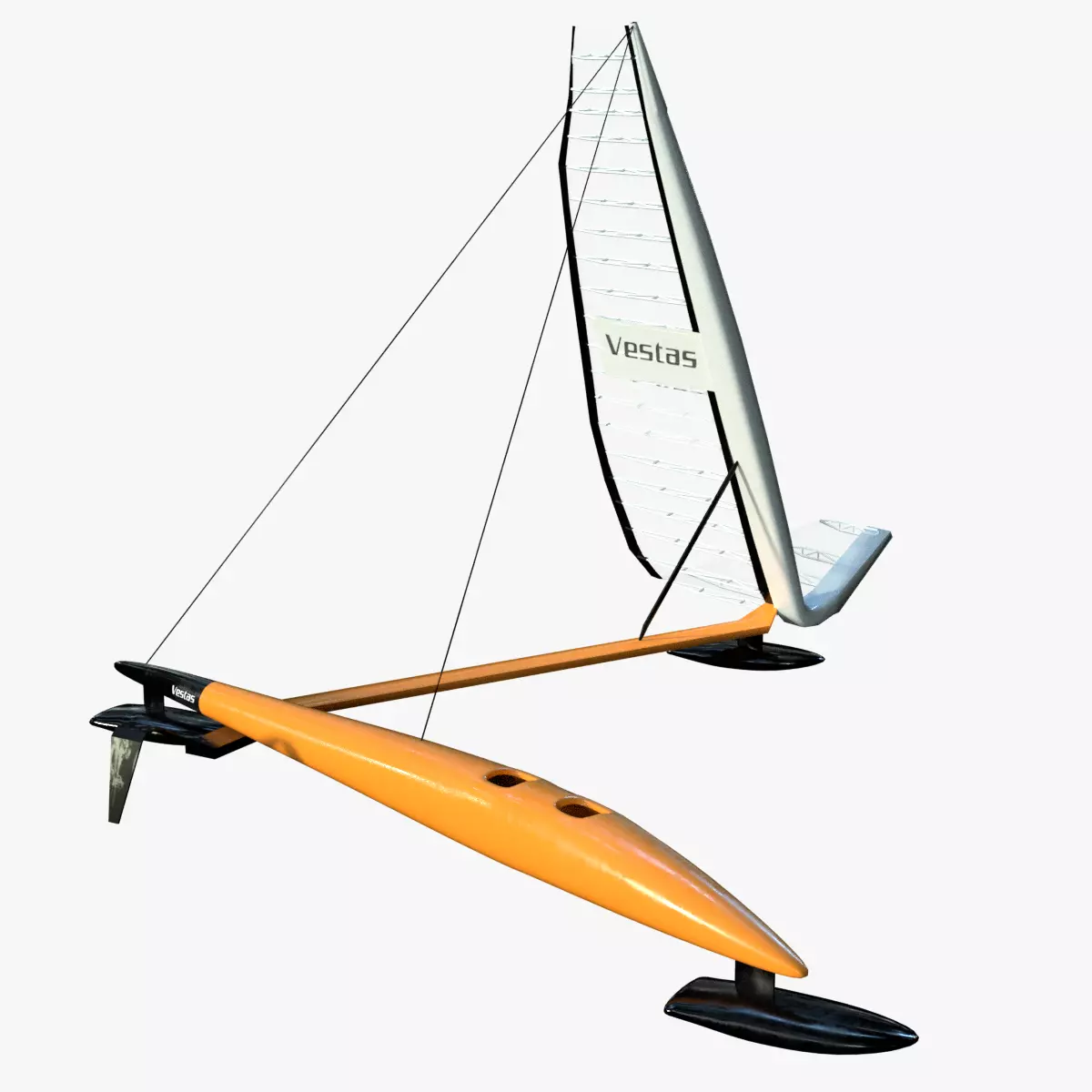 Vestas Sailrocket Low-poly 3D model_0