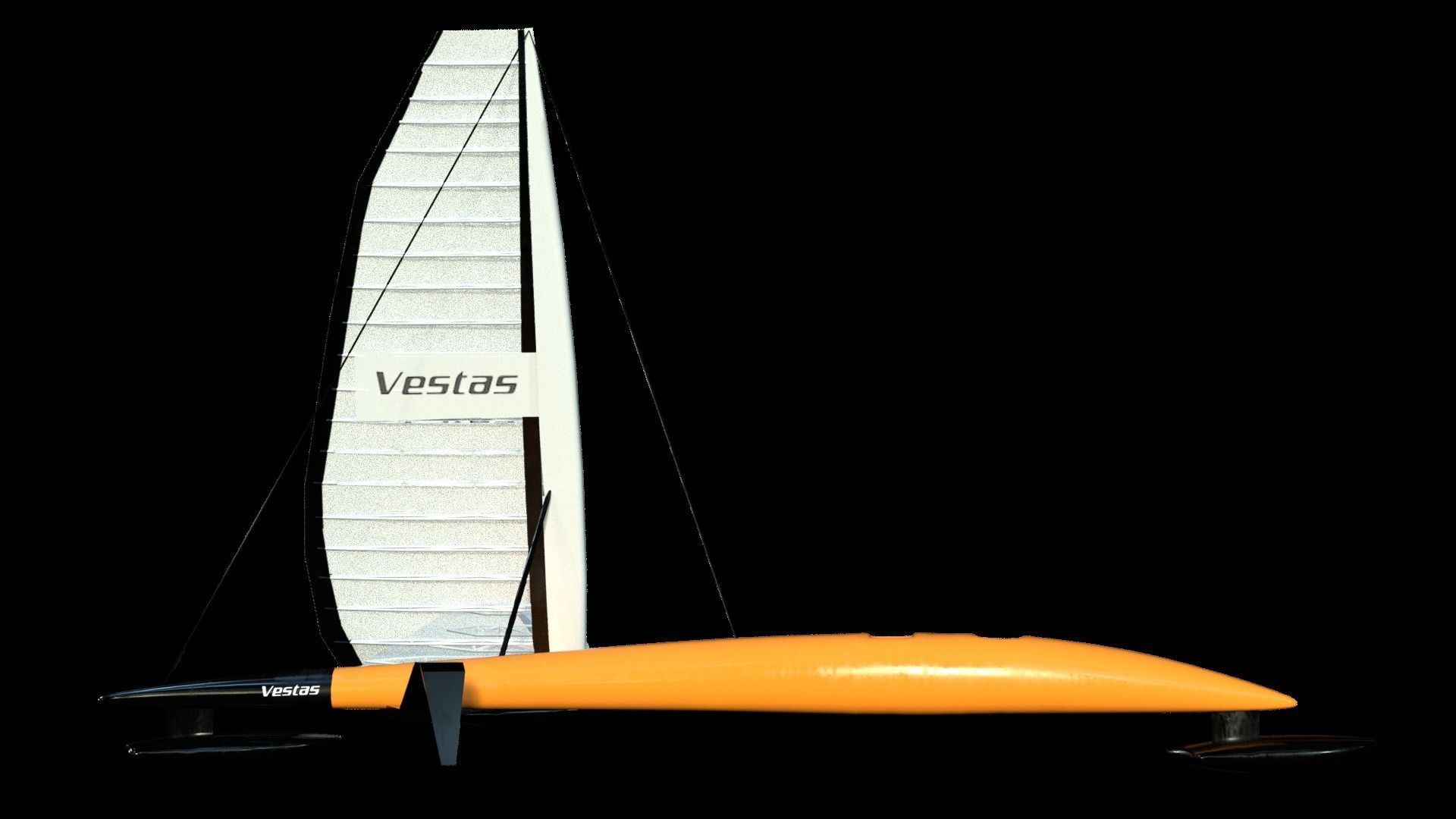 Vestas Sailrocket Low-poly 3D model_4