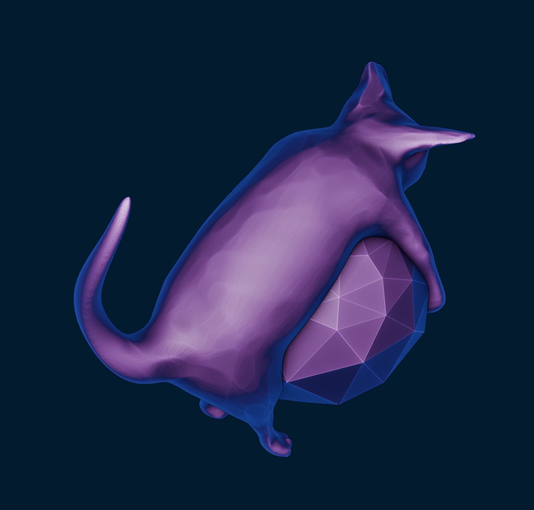 CHRISTMAS TREE ORNAMENT CAT 3D print model_5