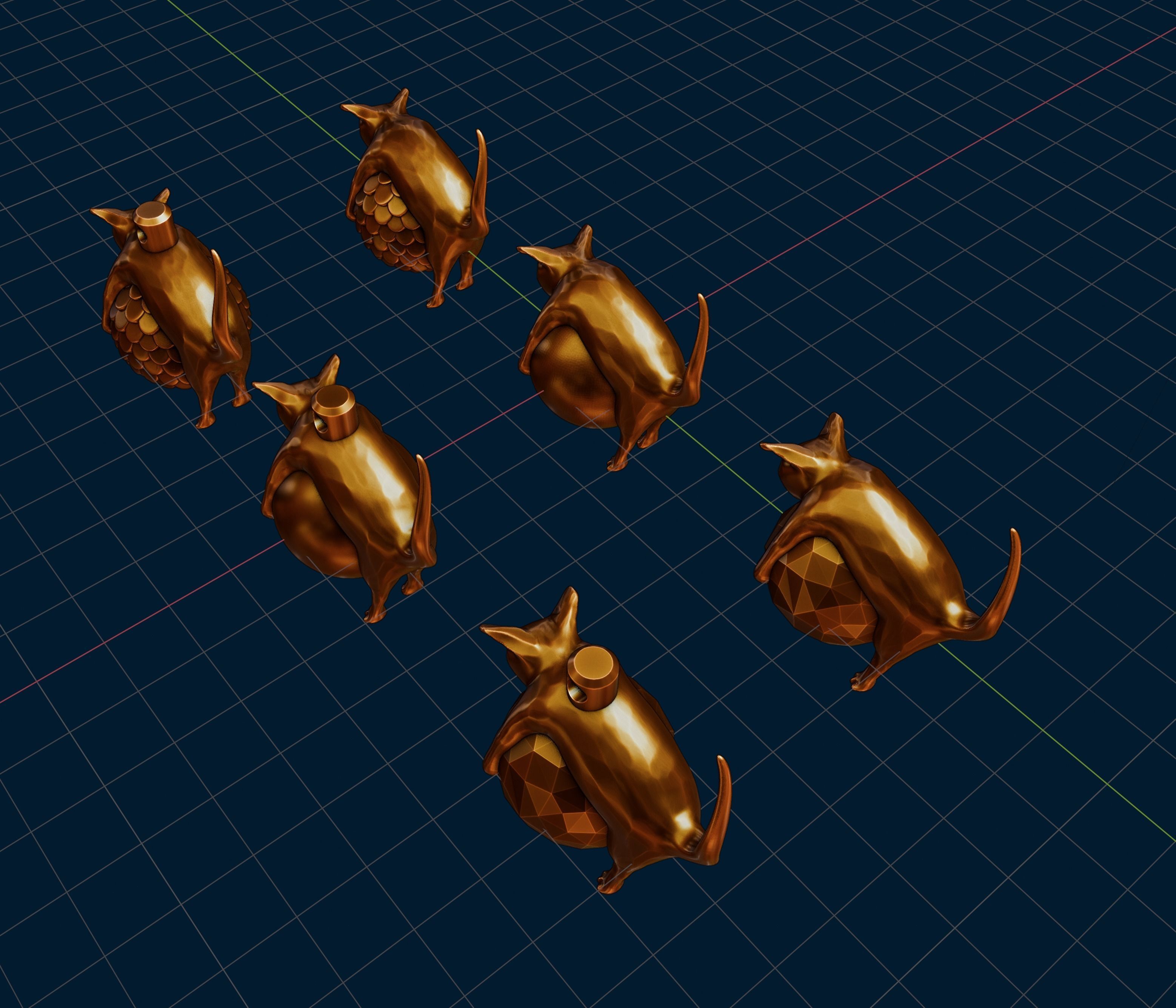 CHRISTMAS TREE ORNAMENT CAT 3D print model_10